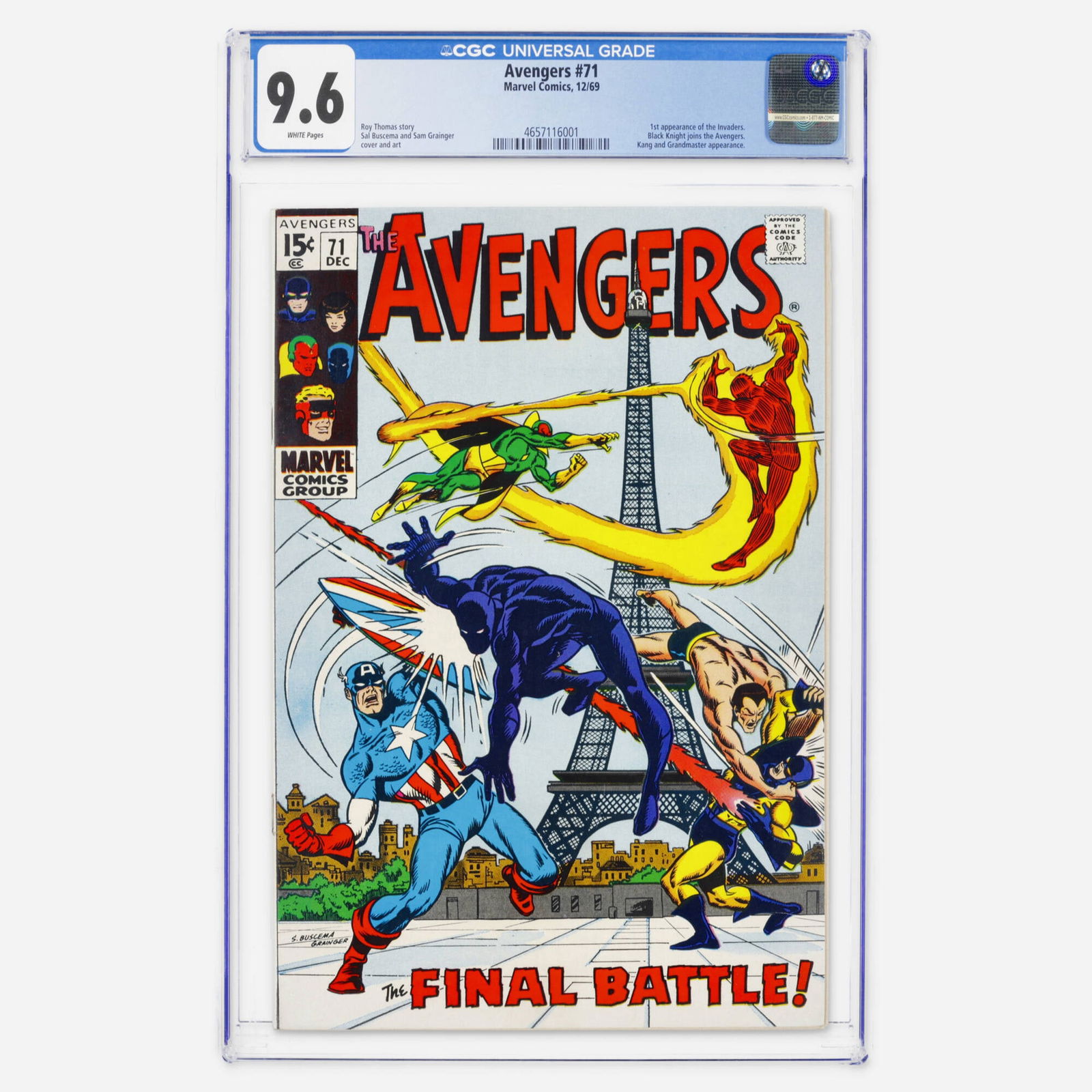 Marvel Comics Avengers #71 CGC 9.6 (1 of 2)