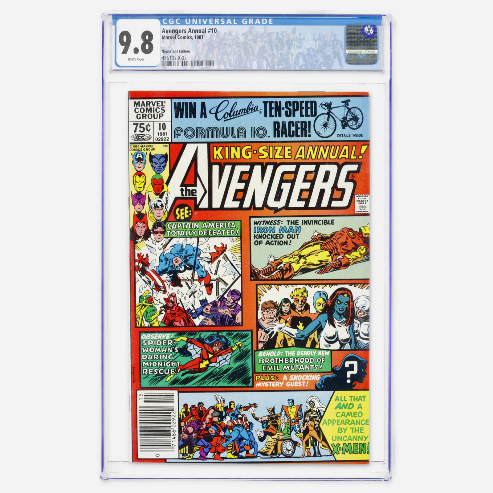 Marvel Comics Avengers Annual #10 CGC 9.8 Newsstand (1 of 2)