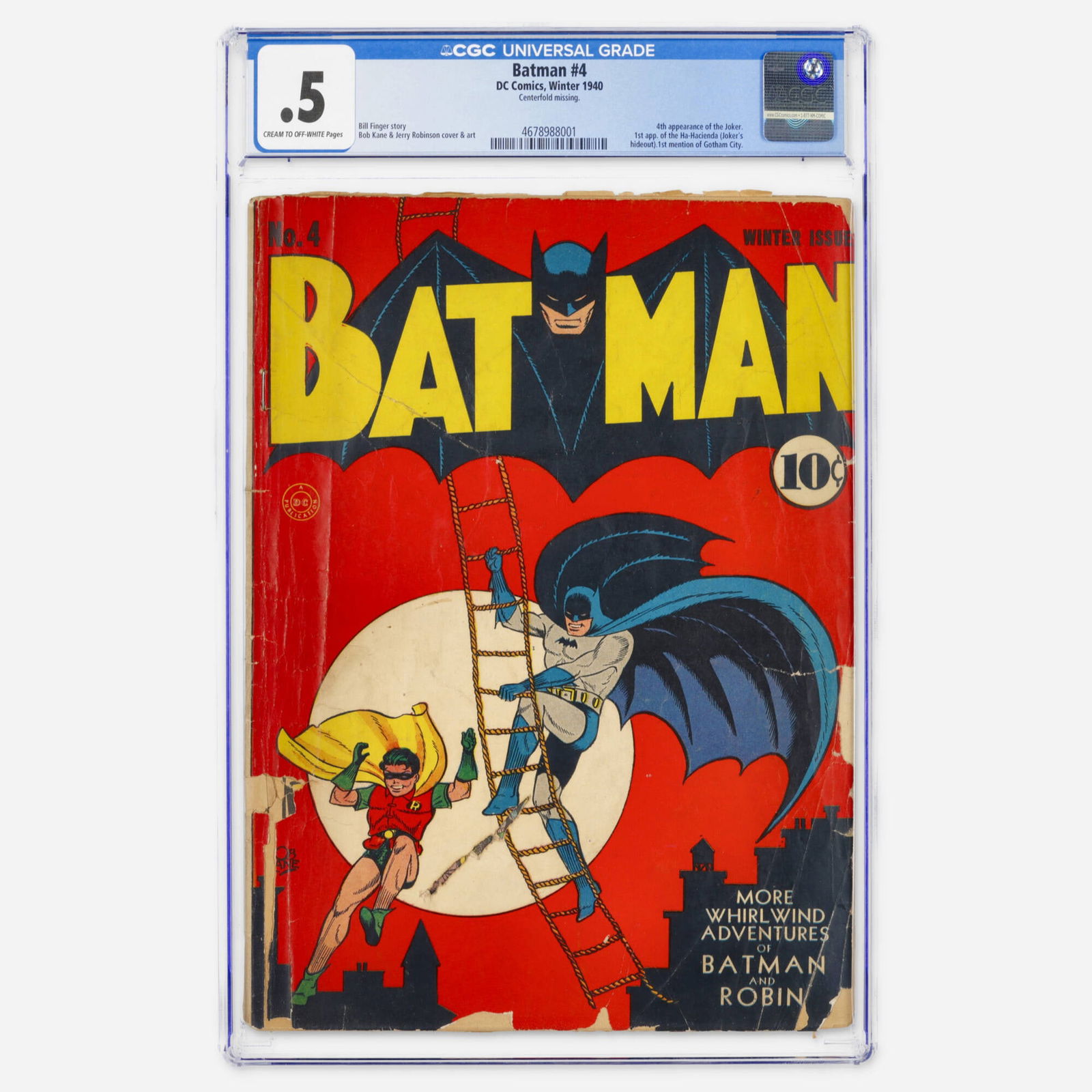 DC Comics Batman #4 CGC 0.5 (1 of 2)
