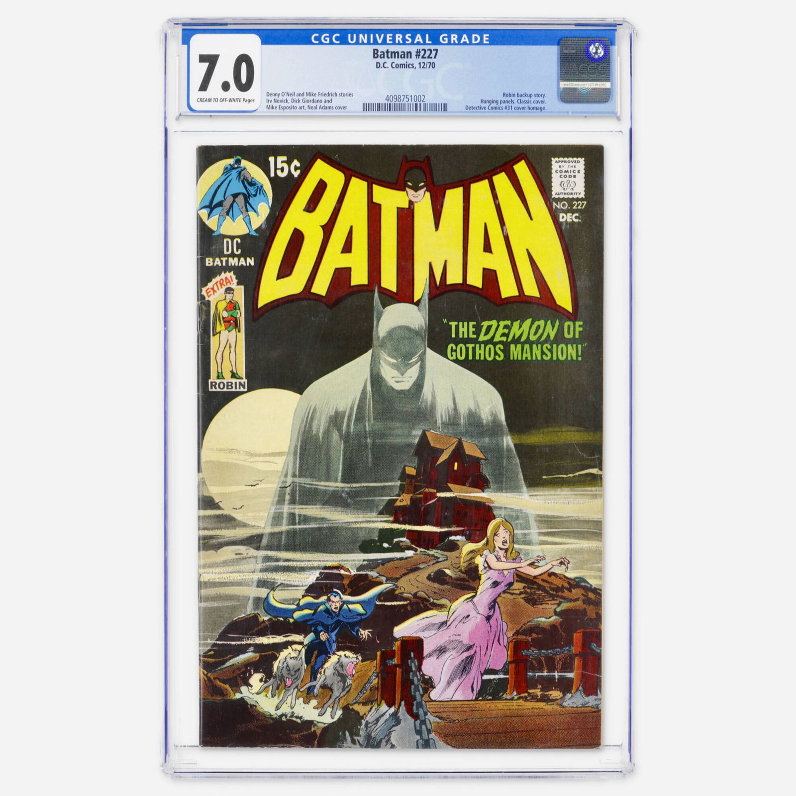DC Comics Batman #227 CGC 7.0 (1 of 2)