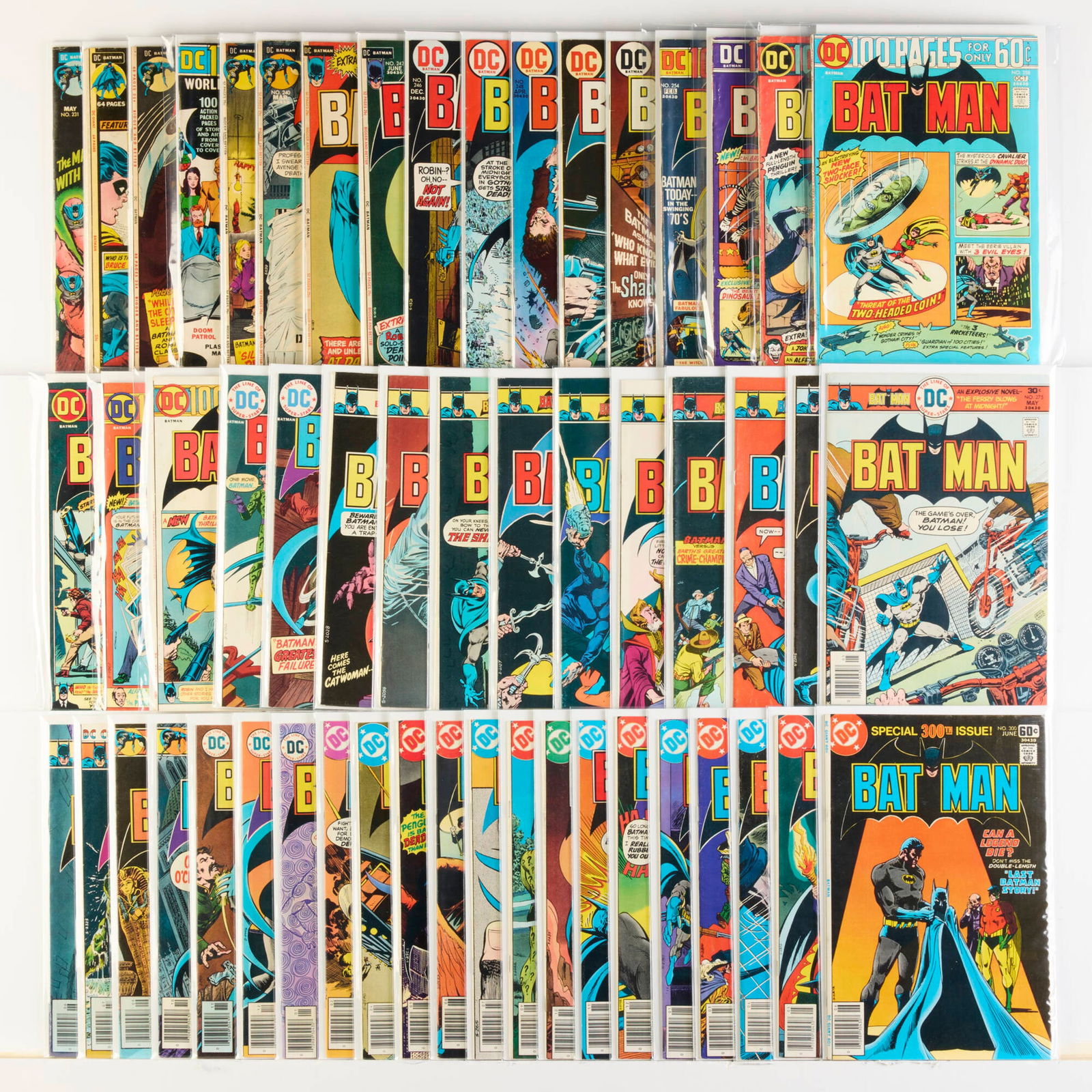 53 DC Comics Batman #231-#300 Group (1 of 1)