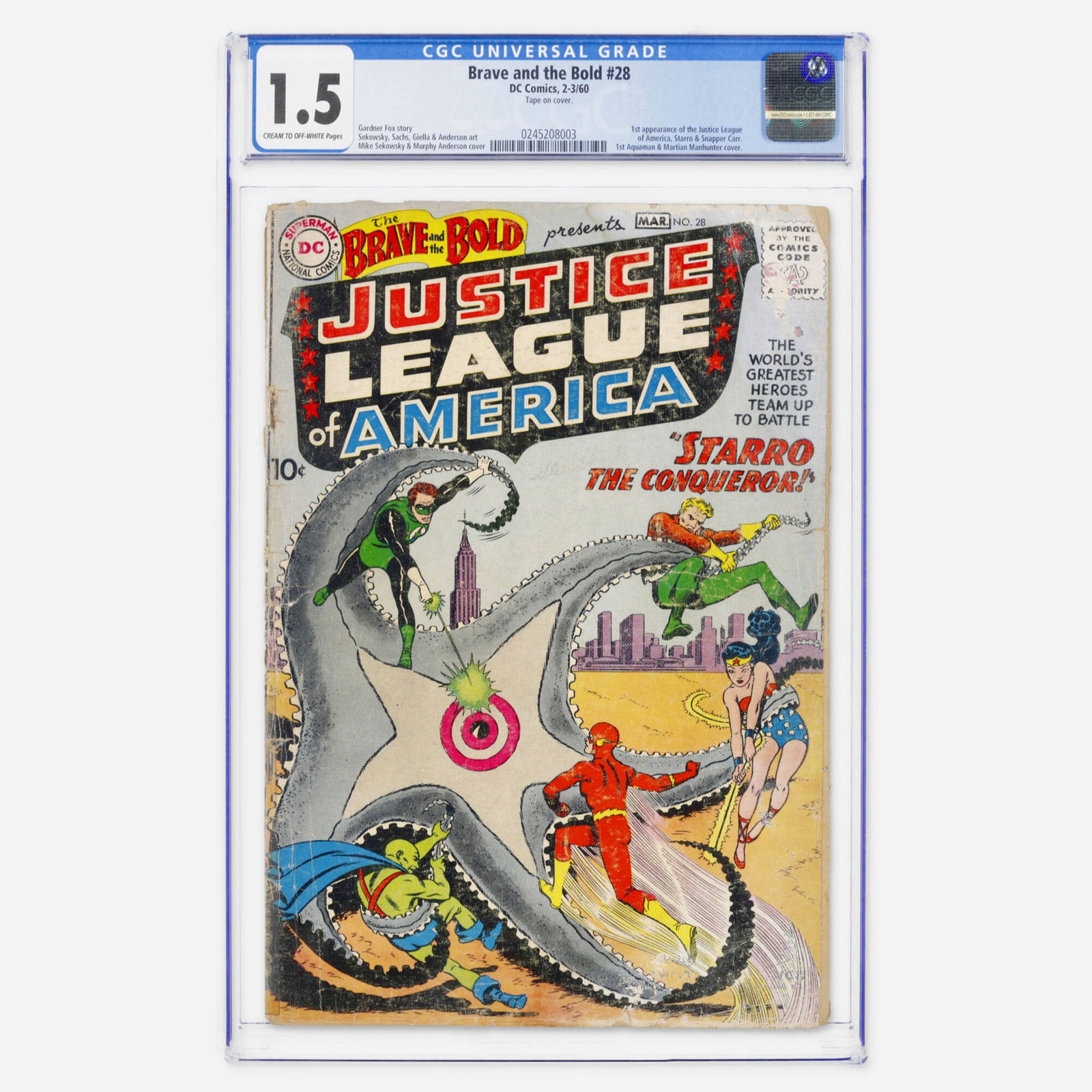 DC Comics Brave and the Bold #28 CGC 1.5 (1 of 2)