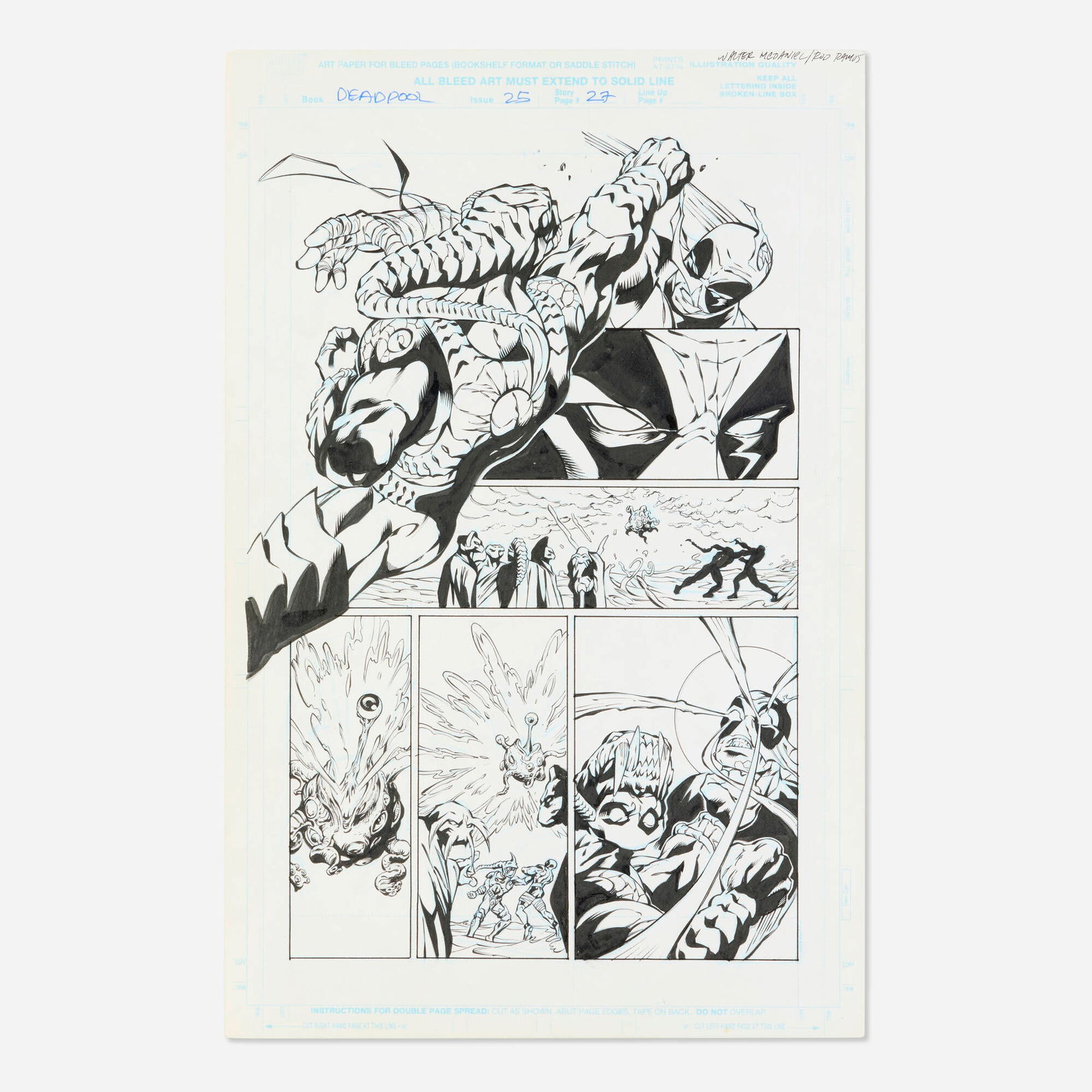 Walter McDaniel and Walden Wong, Deadpool (Vol. 2) #25 Story Page 27 Original Art (1 of 1)