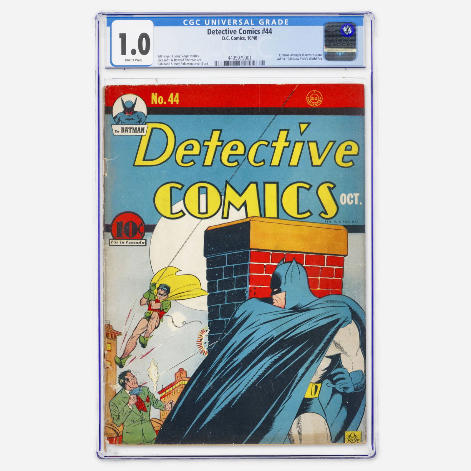 DC Comics Detective Comics #44 CGC 1.0 (1 of 2)