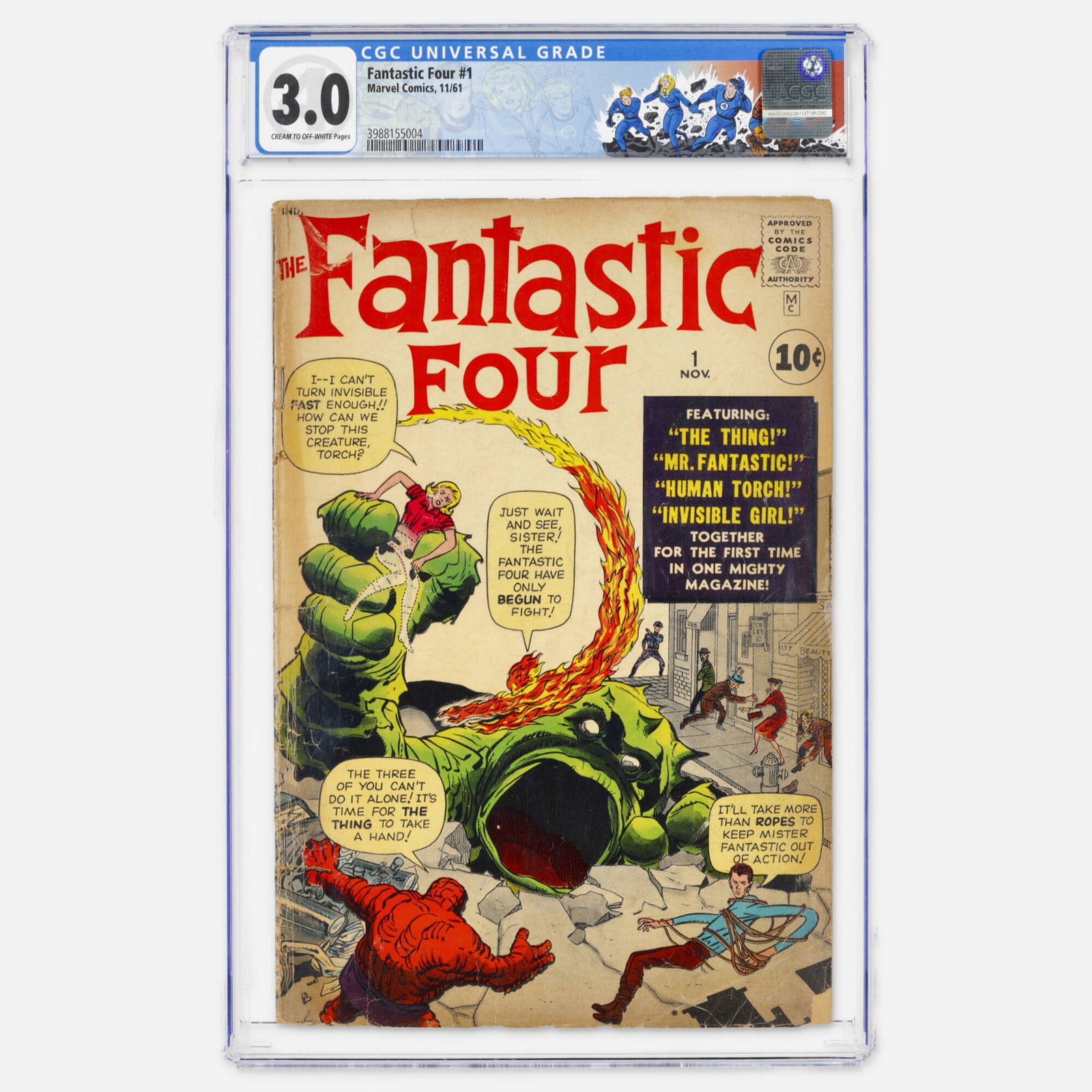 Marvel Comics Fantastic Four #1 CGC 3.0 (1 of 2)