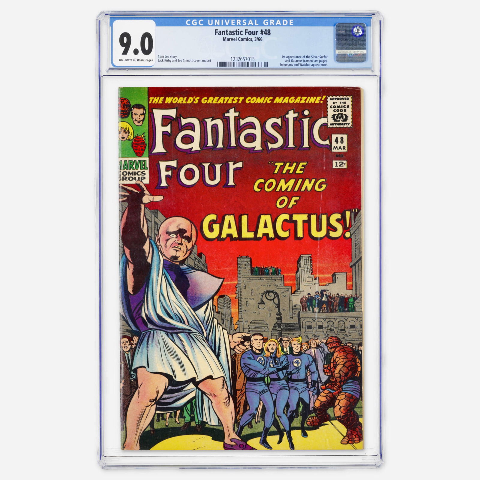 Marvel Comics Fantastic Four #48 CGC 9.0 (1 of 2)