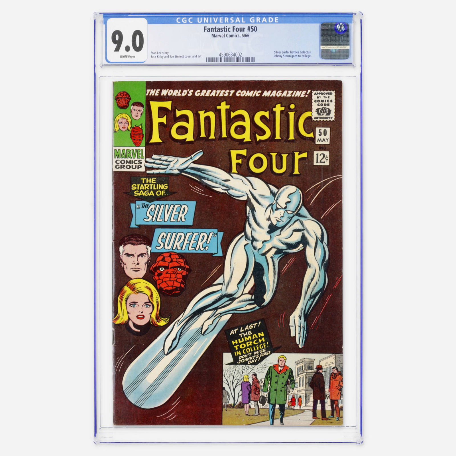 Marvel Comics Fantastic Four #50 CGC 9.0 (1 of 2)
