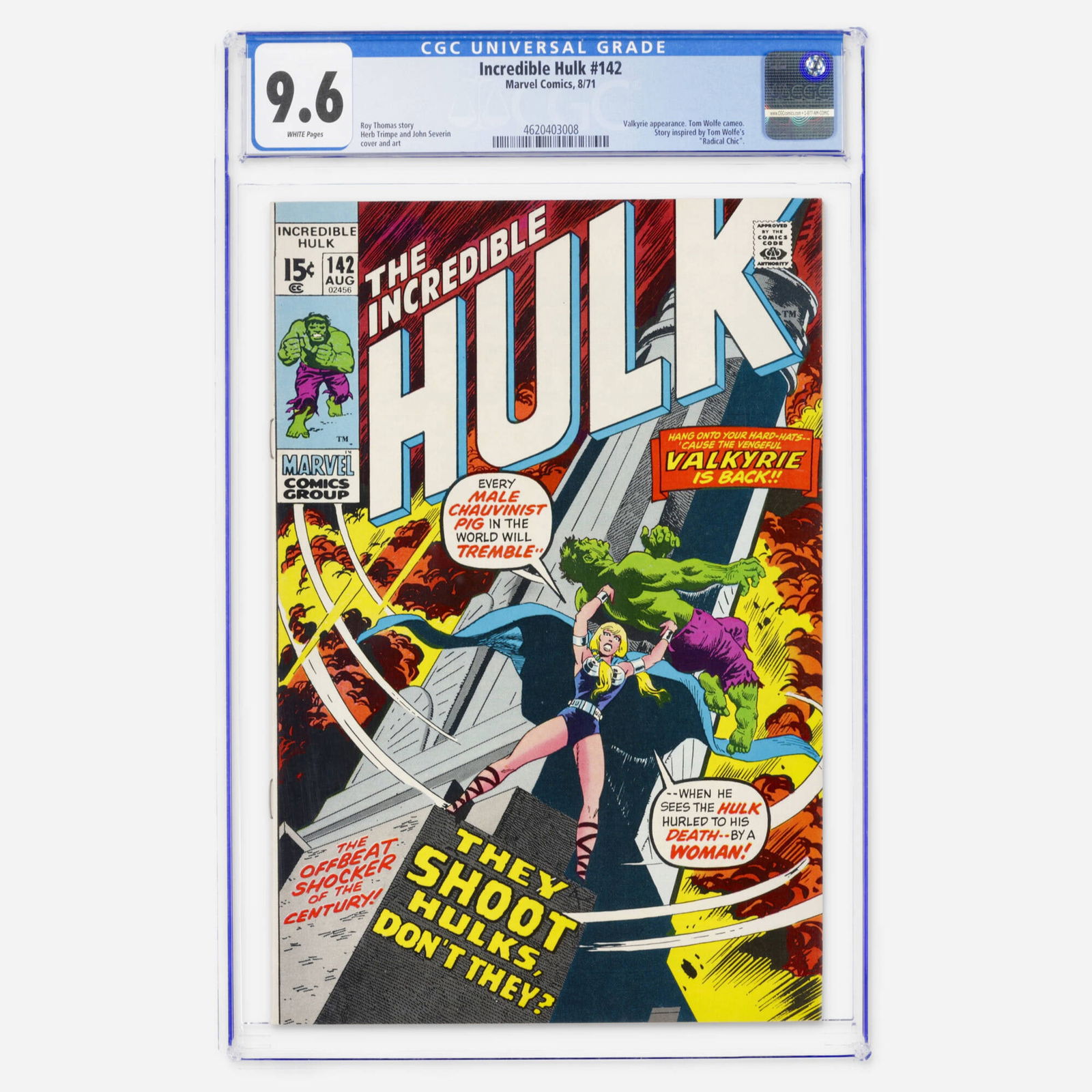 Marvel Comics Incredible Hulk #142 CGC 9.6 (1 of 2)