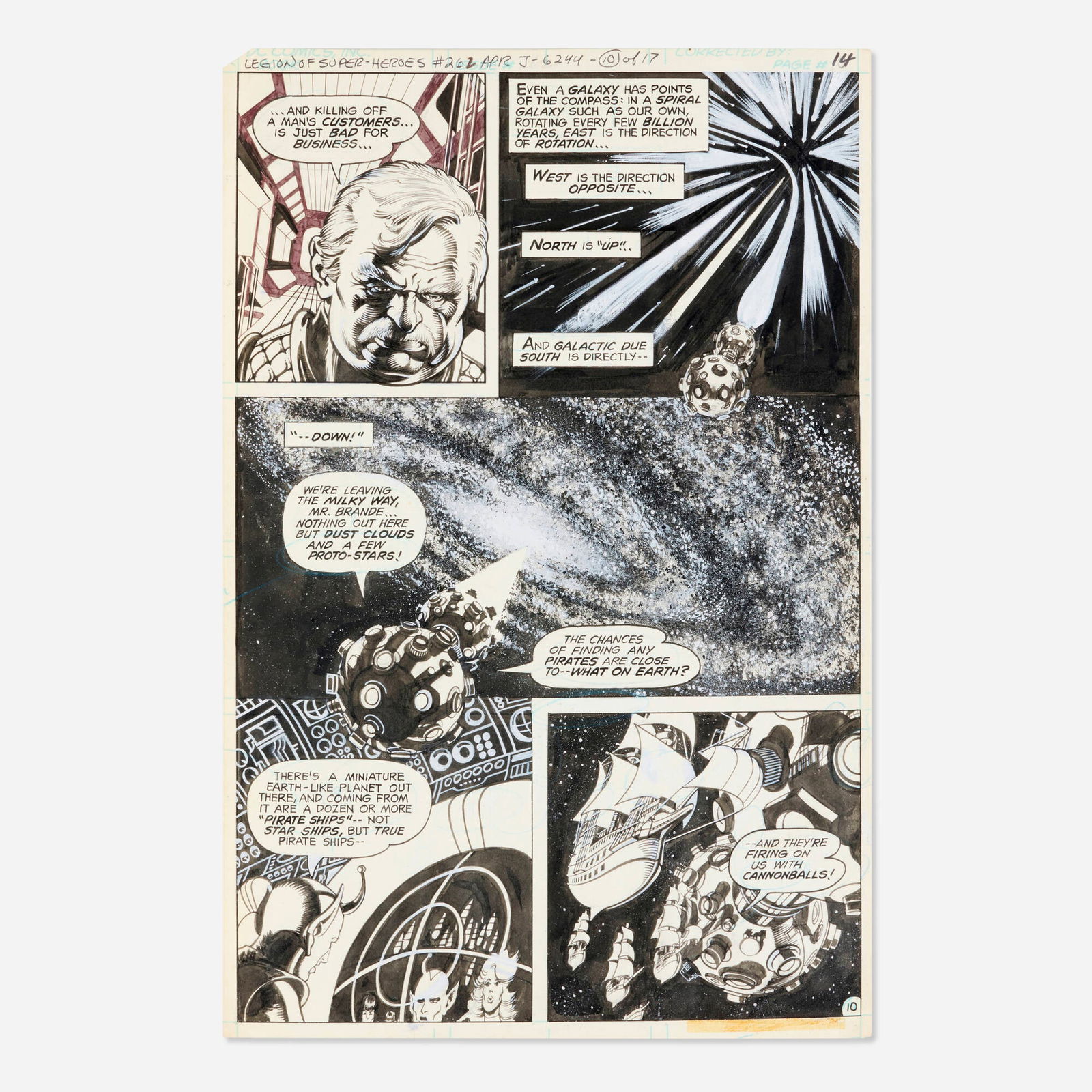 James Sherman, Legion-of Super-Heroes #262 Story Page 14 Original Art (DC Comics, 1980) (1 of 1)