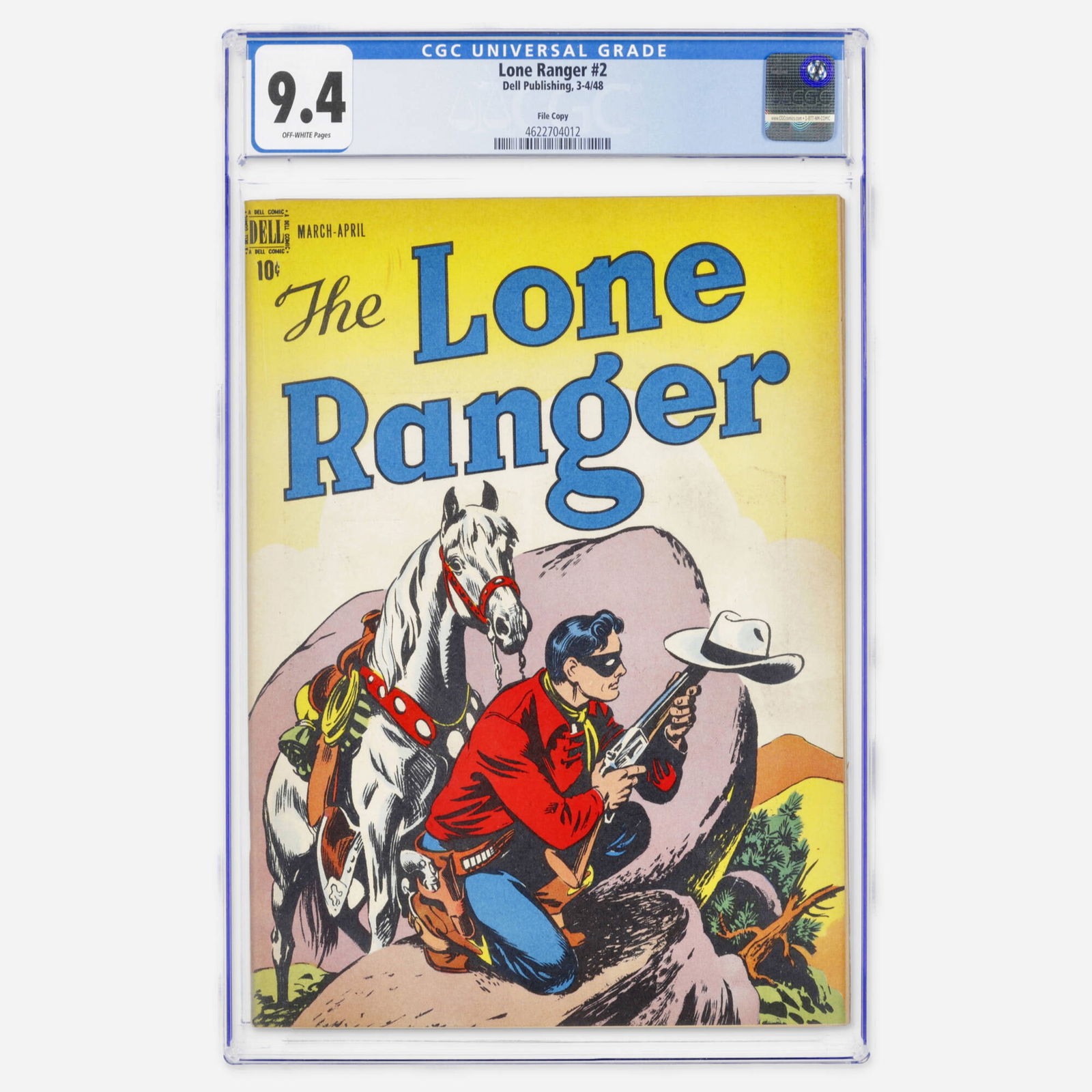 Dell Publishing Lone Ranger #2 CGC 9.4 File Copy (1 of 2)