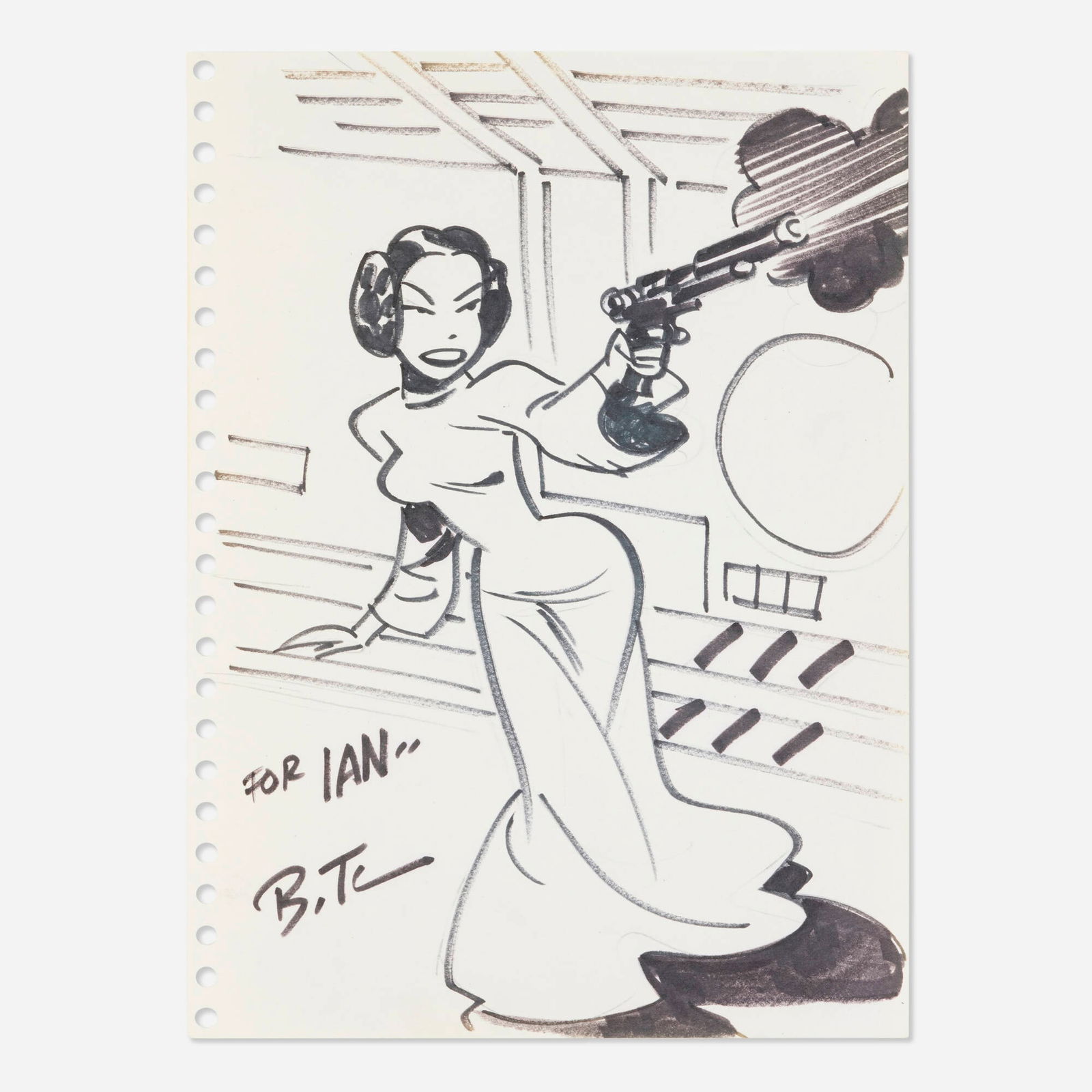 Bruce Walter Timm, Princess Leia Illustration (1 of 1)