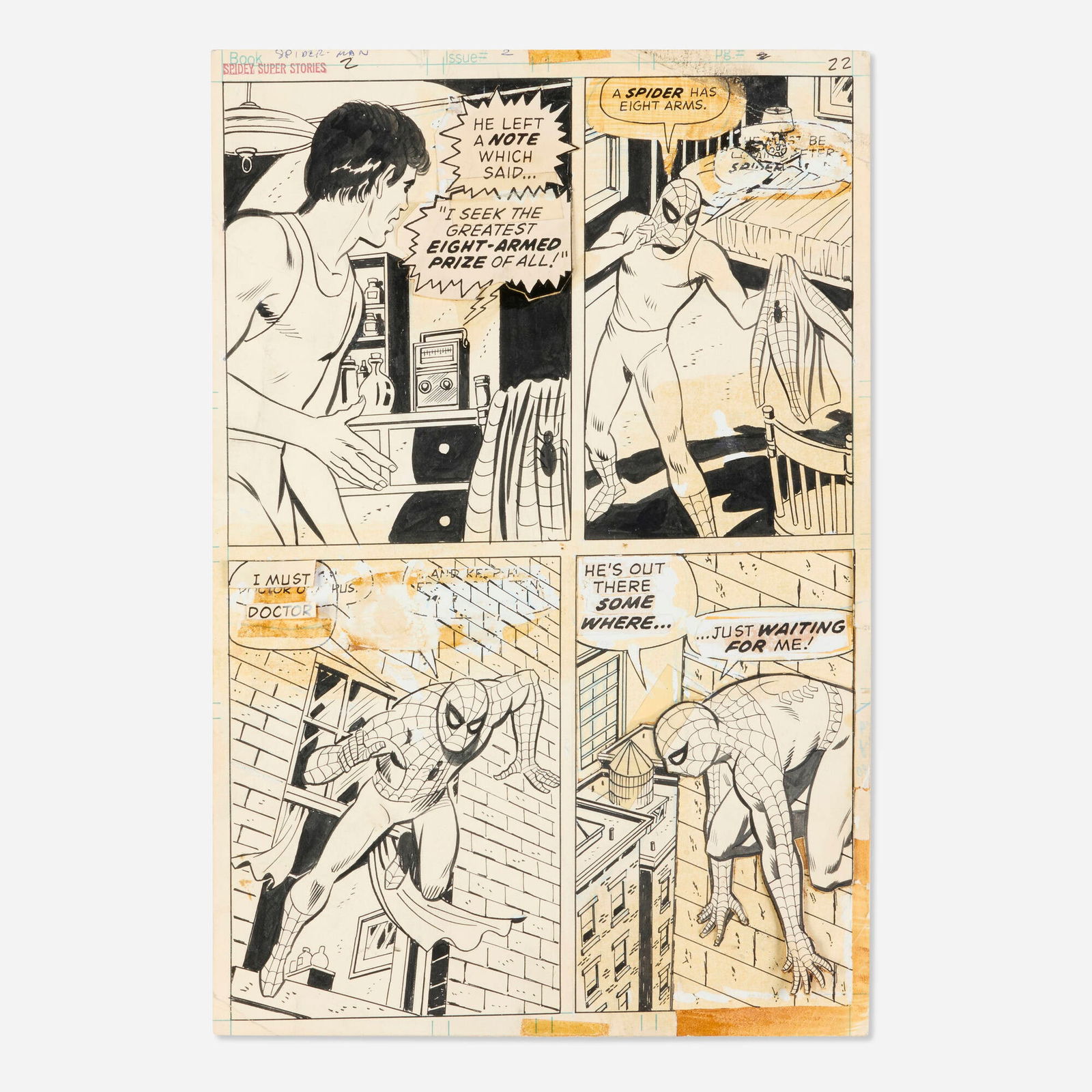 Win Mortimer and Mike Esposito, Spidey Super Stories #2 Story Page 22 Original Art (1 of 1)