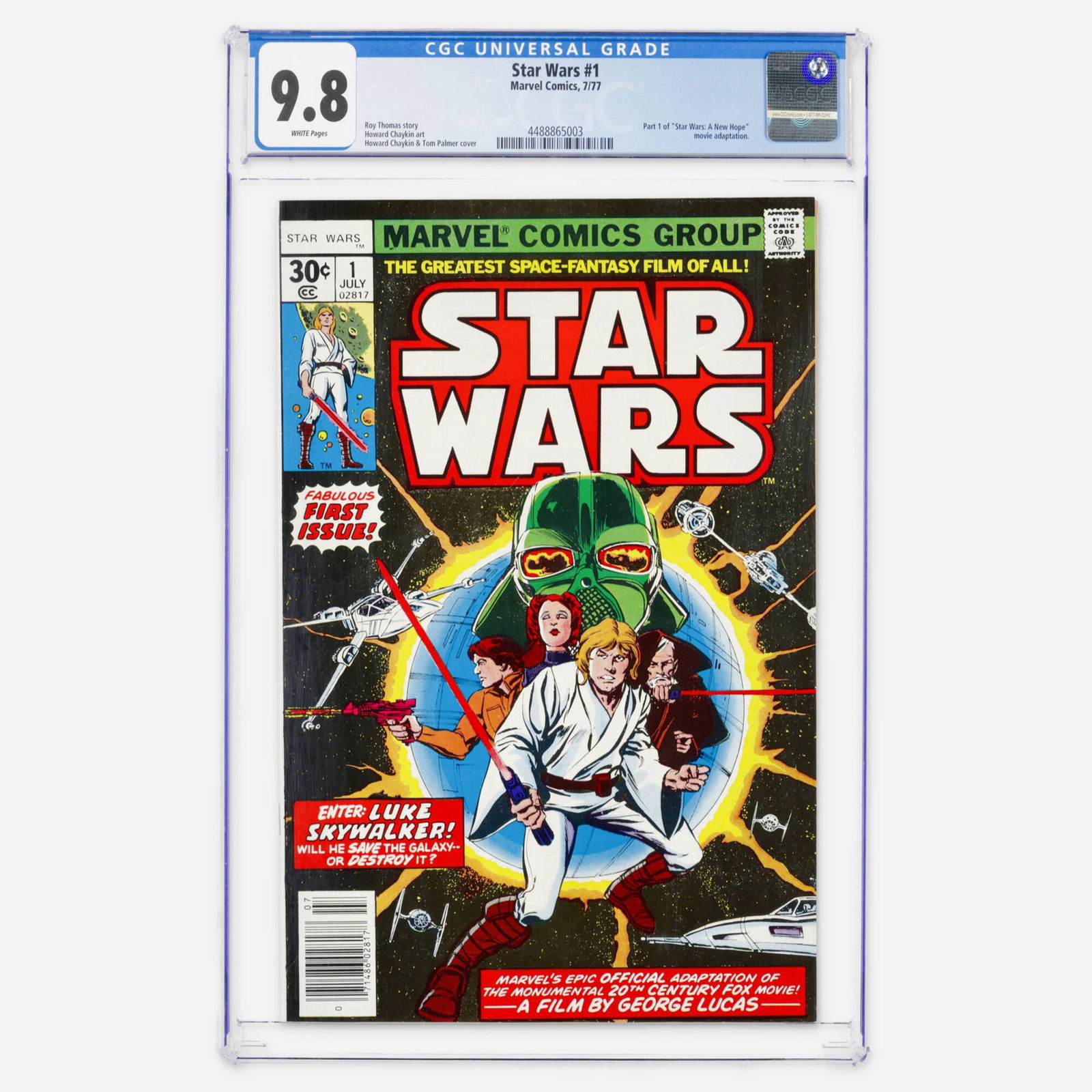 Marvel Comics Star Wars #1 CGC 9.8 (1 of 2)