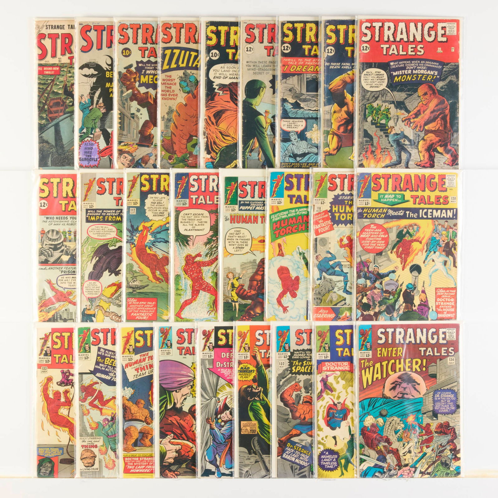 26 Atlas and Marvel Comics Strange Tales #51-#134 Group (1 of 1)