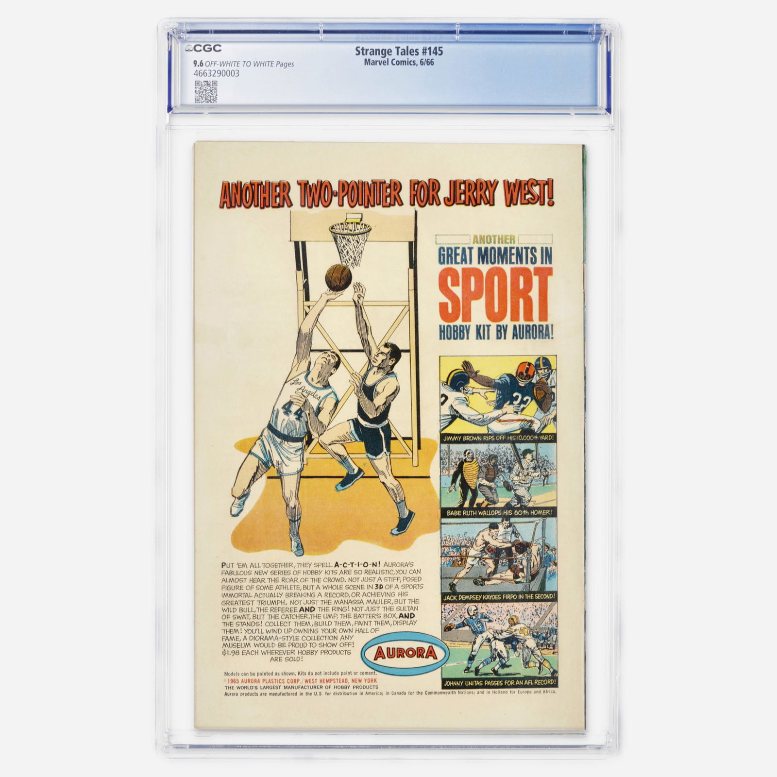 Marvel Comics Strange Tales #145 CGC 9.6 - 2