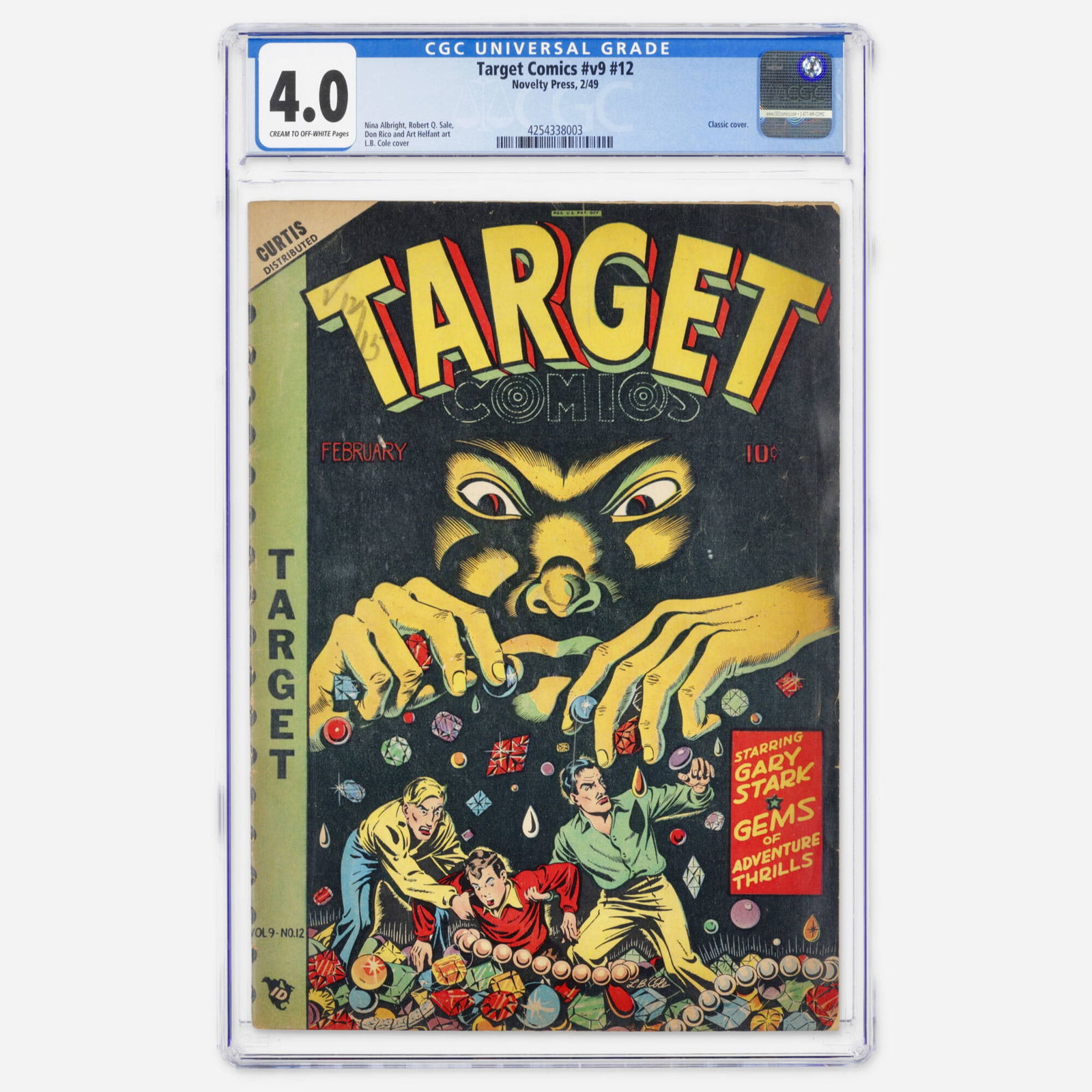 Novelty Press Target Comics #v9 #12 CGC 4.0 (1 of 2)
