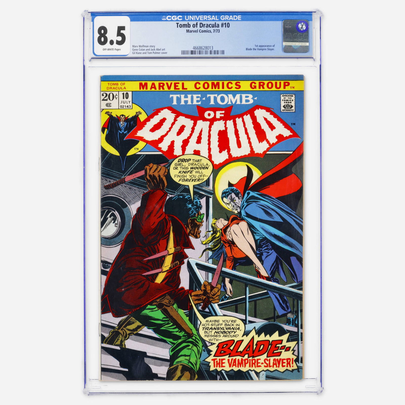 Marvel Comics Tomb of Dracula #10 CGC 8.5 (1 of 2)