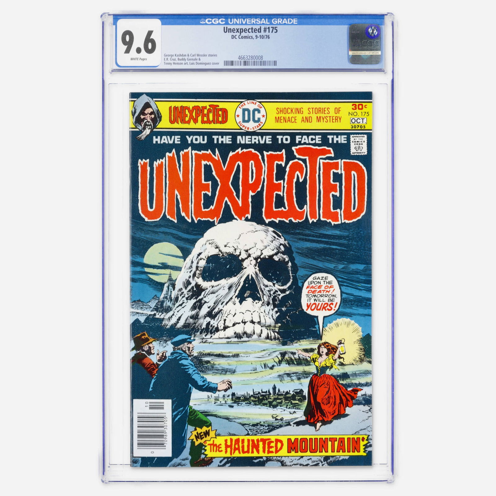 DC Comics Unexpected #175 CGC 9.6: DC Comics Unexpected #175 CGC 9.6 USA, 1976 A high-grade Bronze Age anthology issue featuring stories by George Kashdan & Carl Wessler, with a cover by Luis Dominguez. CGC#: 4663280008 P