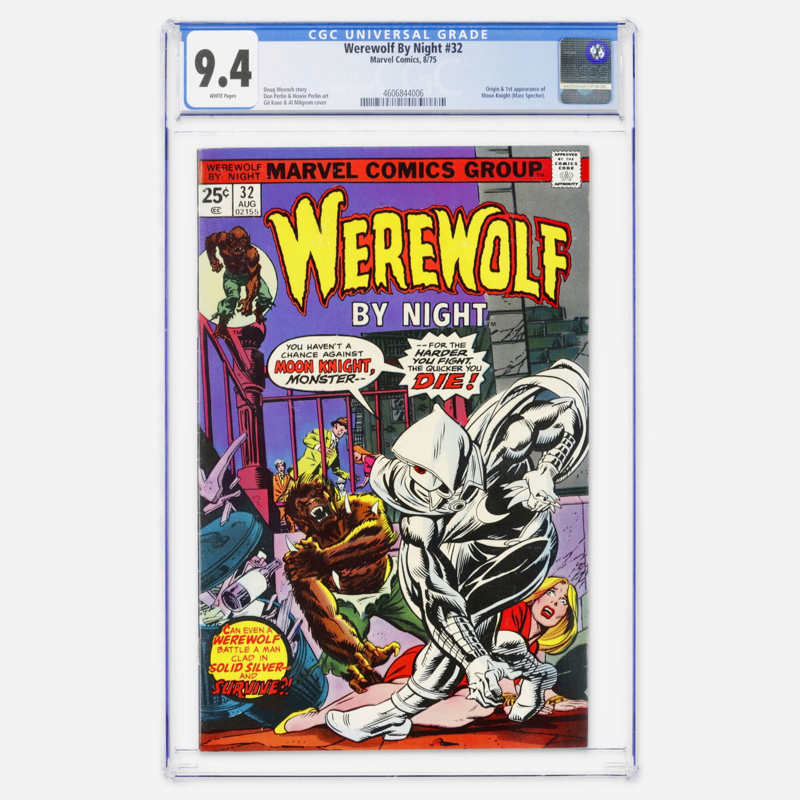 Marvel Comics Werewolf By Night #32 CGC 9.4 (1 of 2)