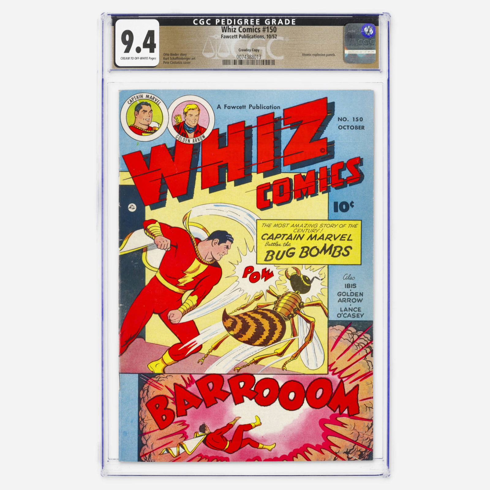 Fawcett Publications Whiz Comics #150 CGC 9.4 Crowley Copy (1 of 2)