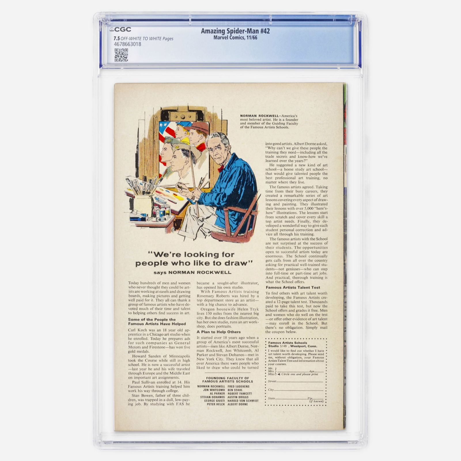 Marvel Comics Amazing Spider-Man #42 CGC 7.5 - 2