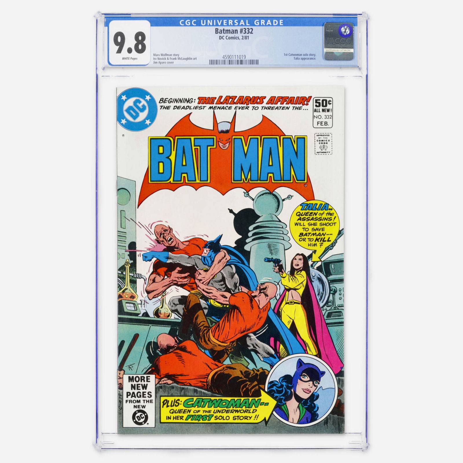 DC Comics Batman #332 CGC 9.8 (1 of 2)