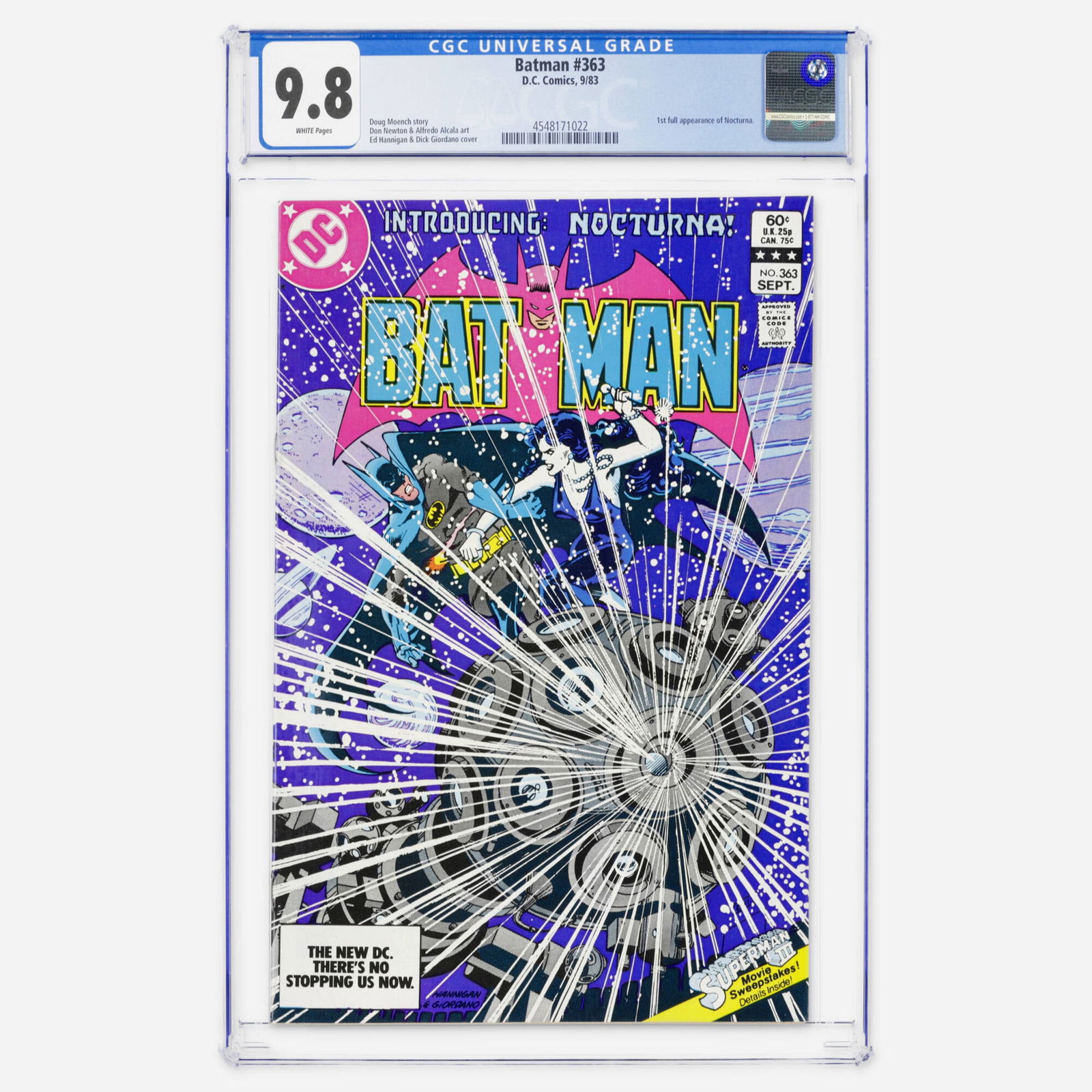 DC Comics Batman #363 CGC 9.8 (1 of 2)
