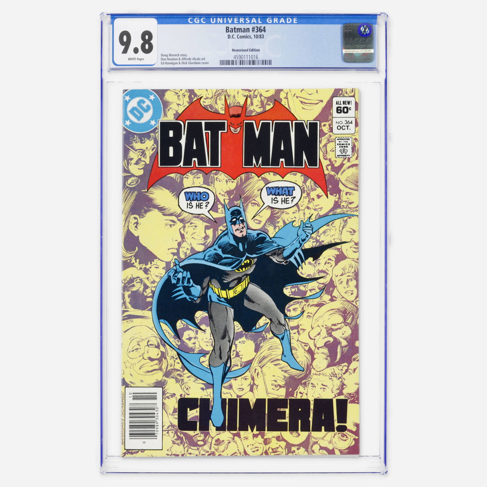 DC Comics Batman #364 CGC 9.8 Newsstand (1 of 2)
