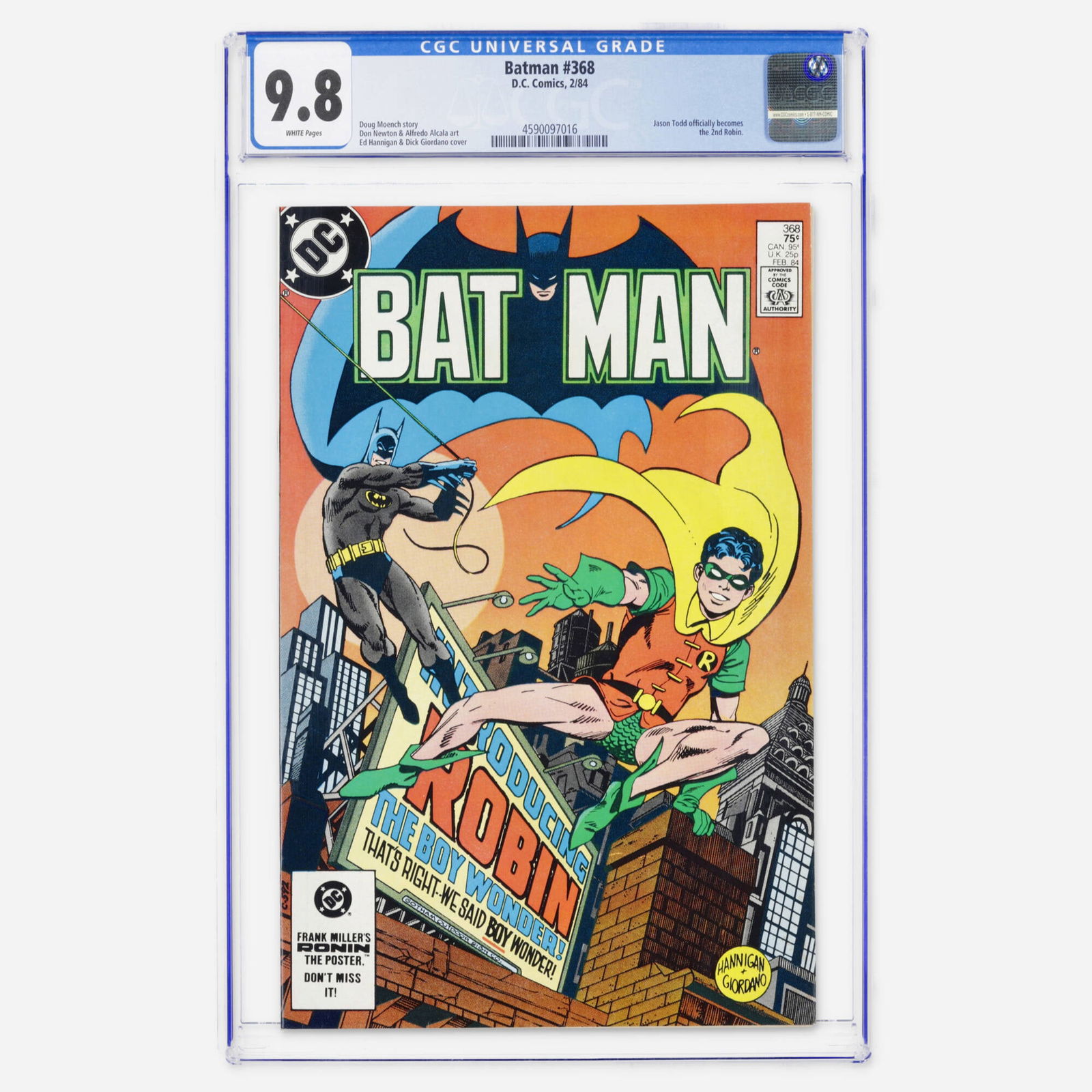 DC Comics Batman #368 CGC 9.8 (1 of 2)