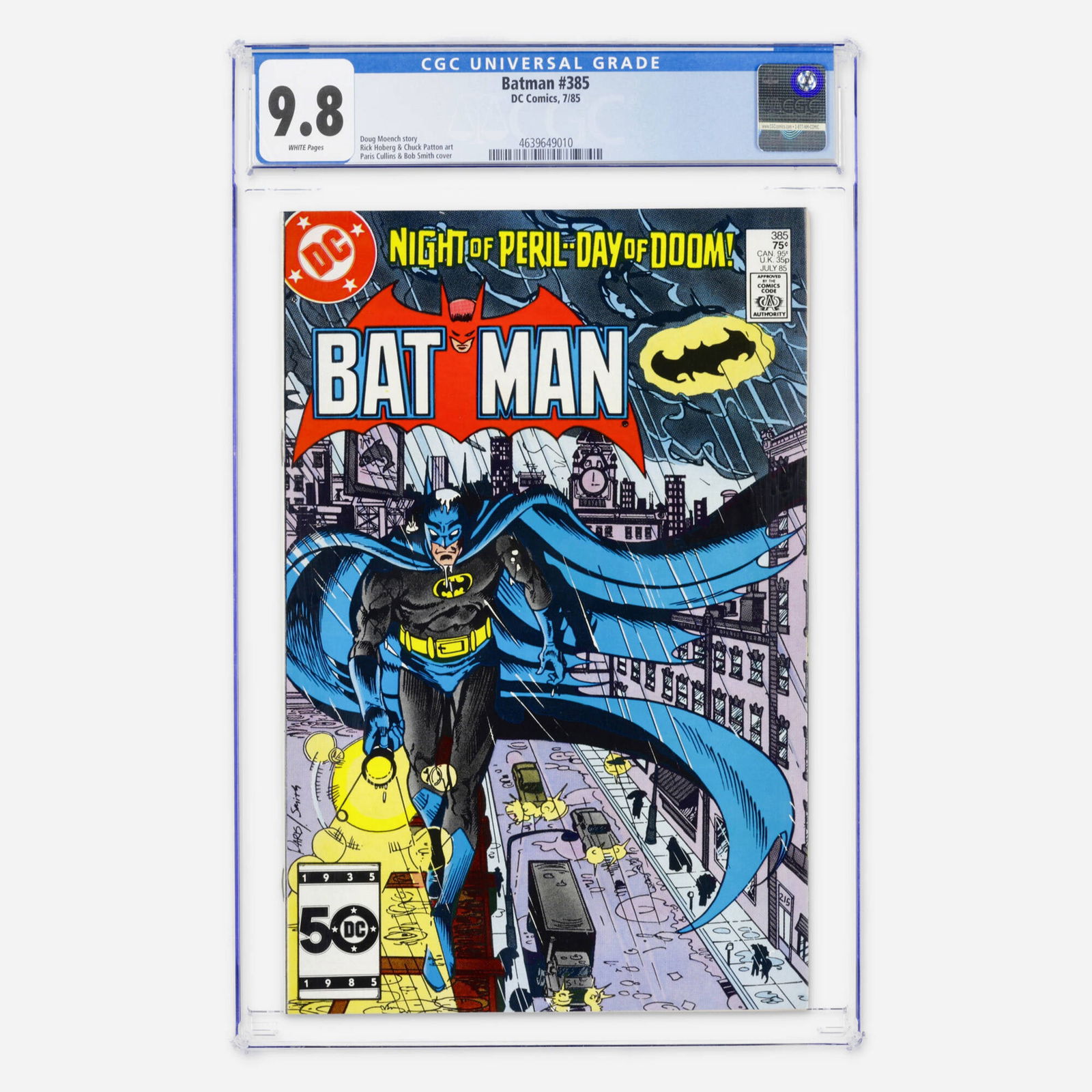DC Comics Batman #385 CGC 9.8 (1 of 2)