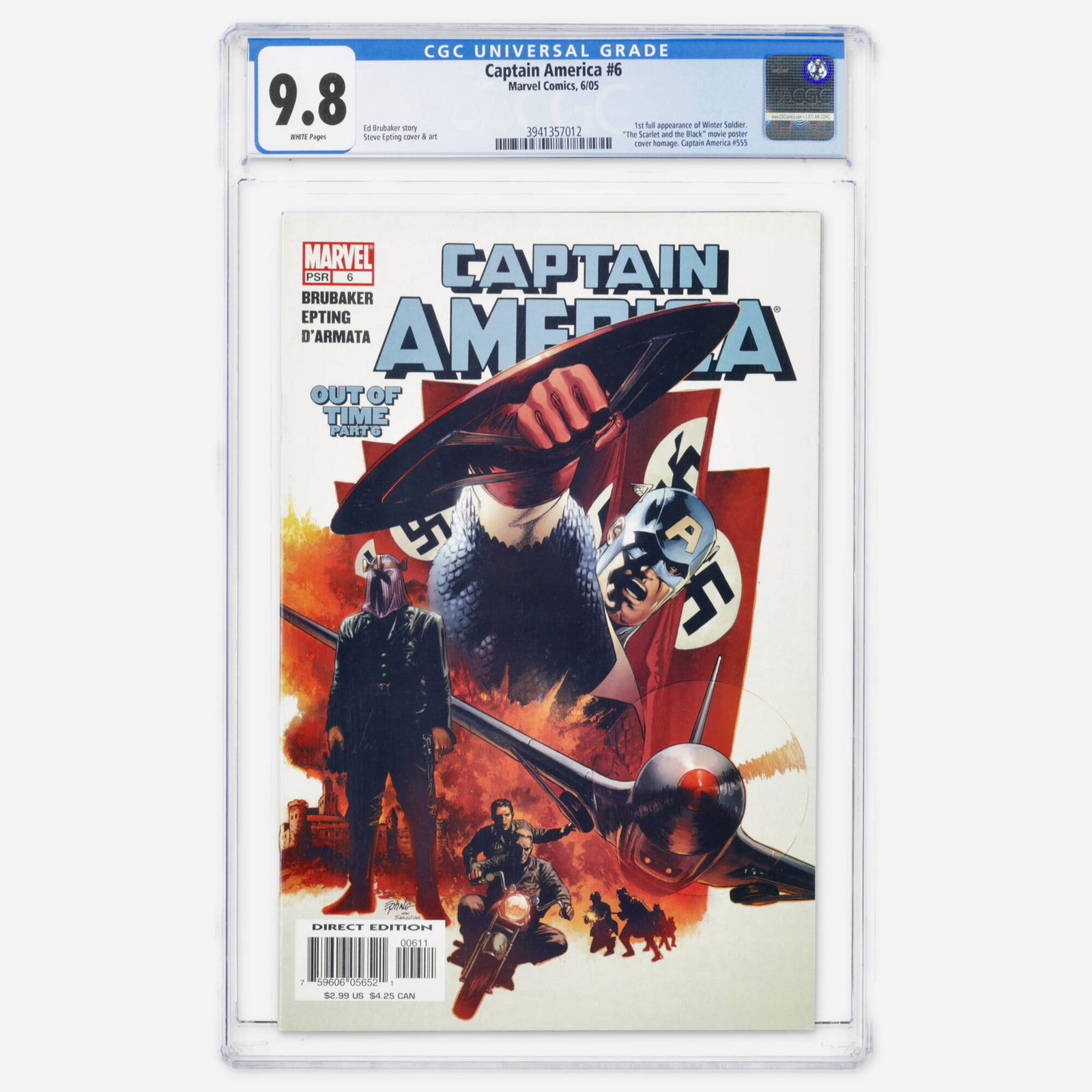 Marvel Comics Captain America #6 CGC 9.8 (1 of 2)