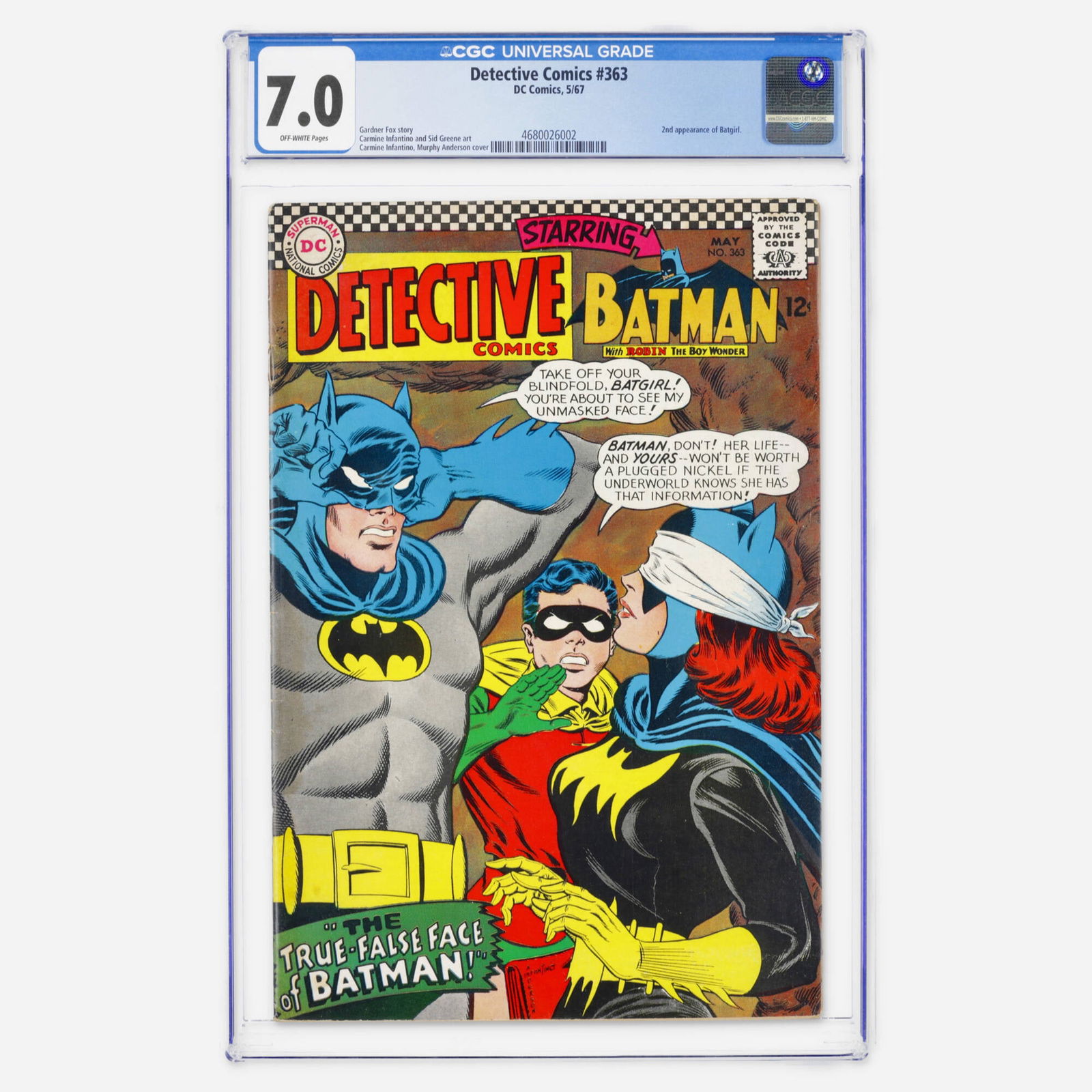 DC Comics Detective Comics #363 CGC 7.0 (1 of 2)