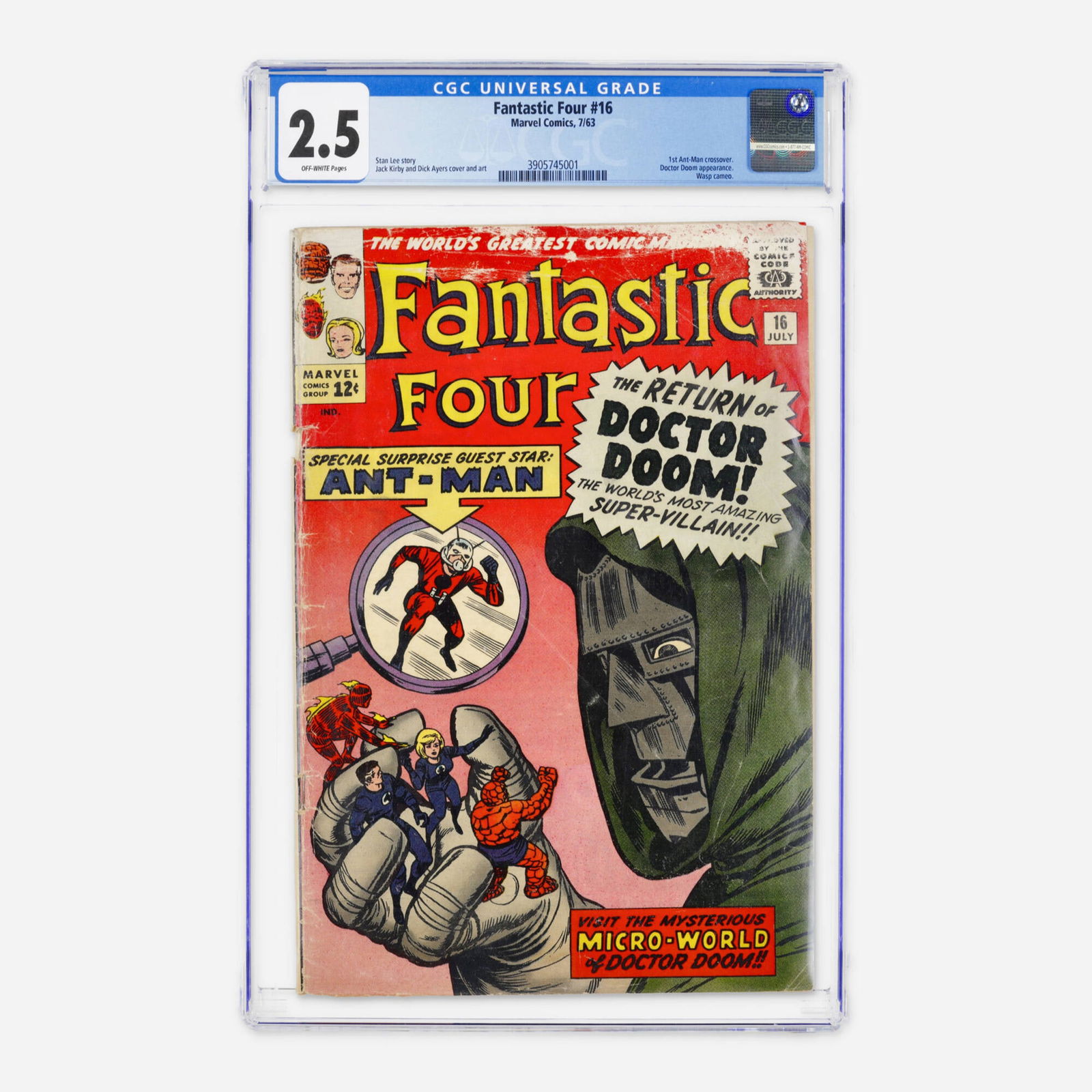 Marvel Comics Fantastic Four #16 CGC 2.5 (1 of 2)