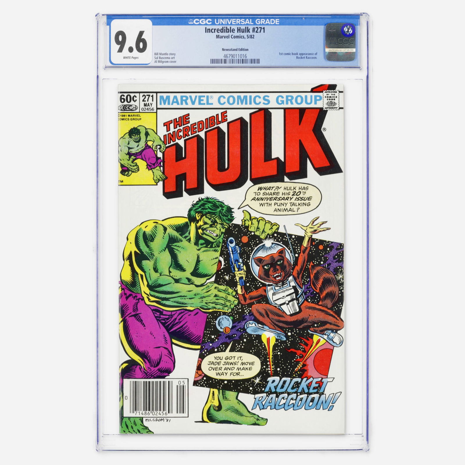 Marvel Comics Incredible Hulk #271 CGC 9.6 Newsstand (1 of 2)