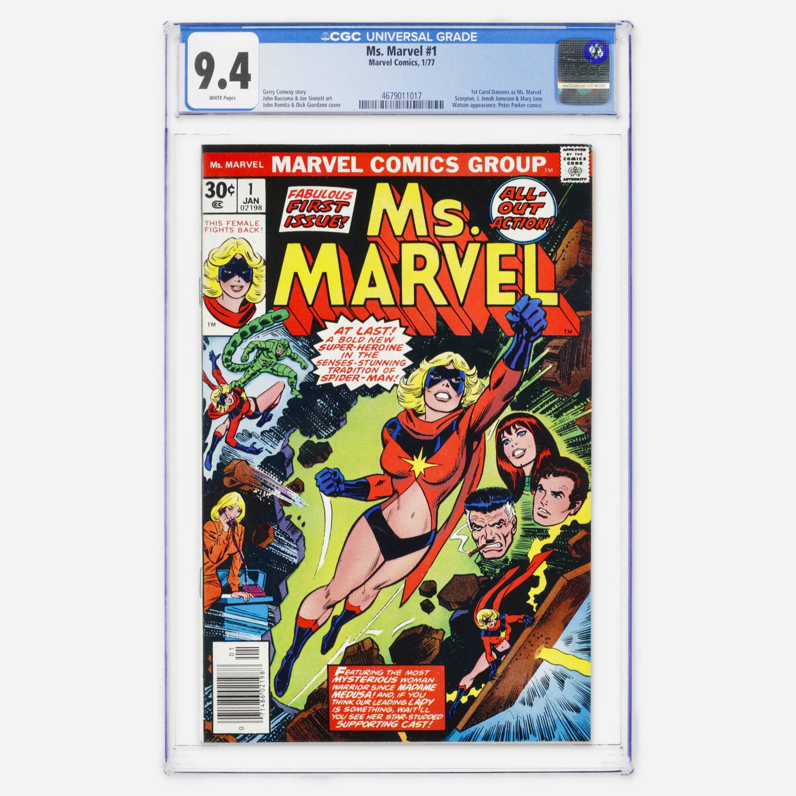 Marvel Comics Ms. Marvel #1 CGC 9.4 (1 of 2)