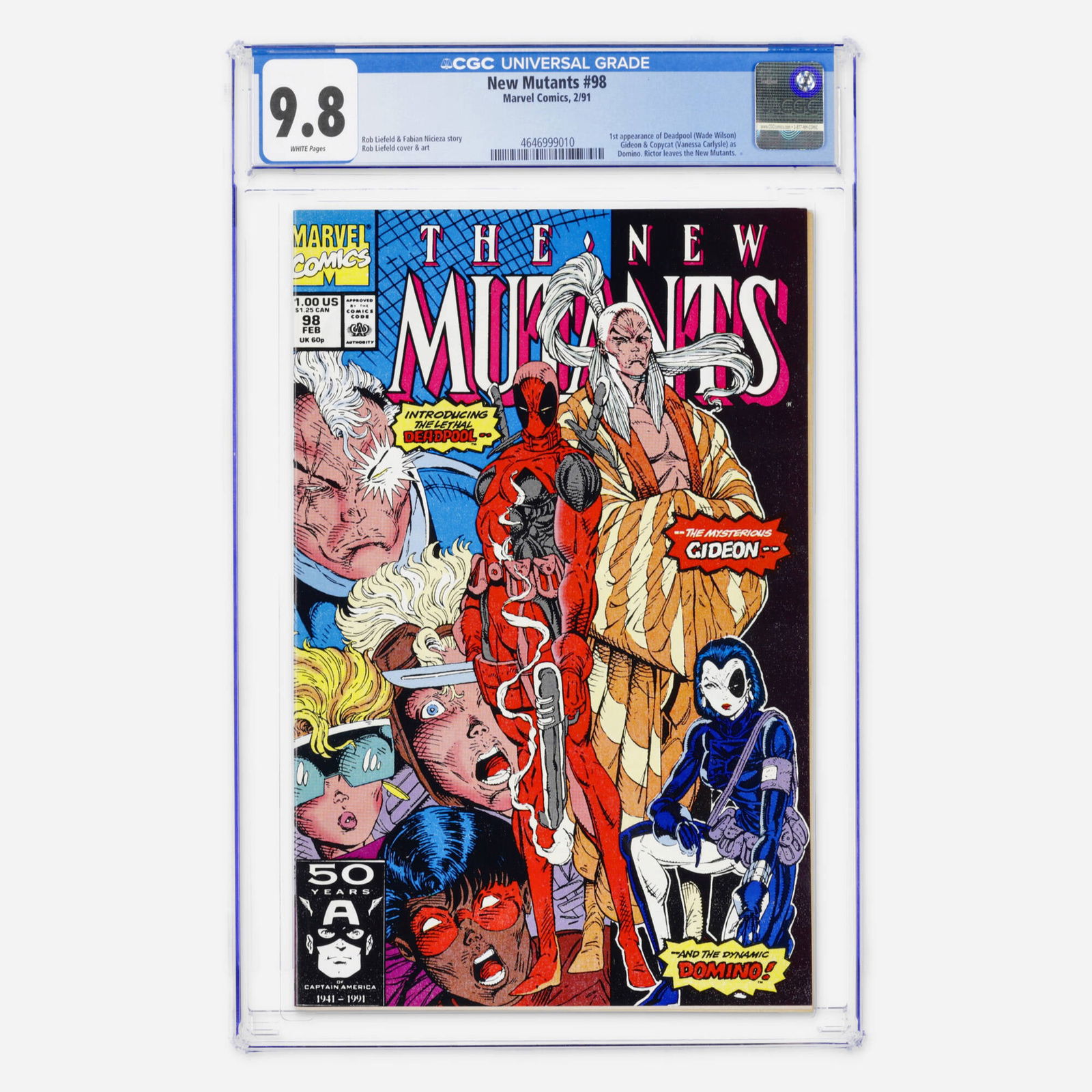 Marvel Comics New Mutants #98 CGC 9.8 (1 of 2)