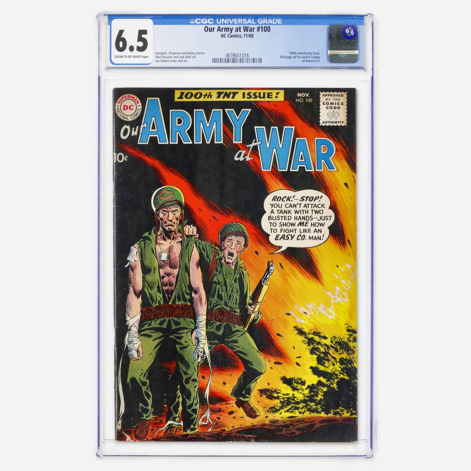 DC Comics Our Army at War #100 CGC 6.5 (1 of 2)