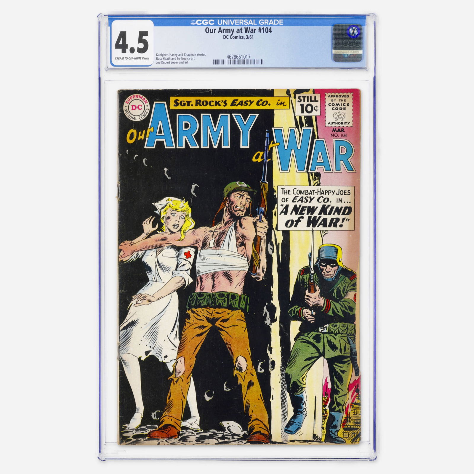 DC Comics Our Army at War #104 CGC 4.5 (1 of 2)