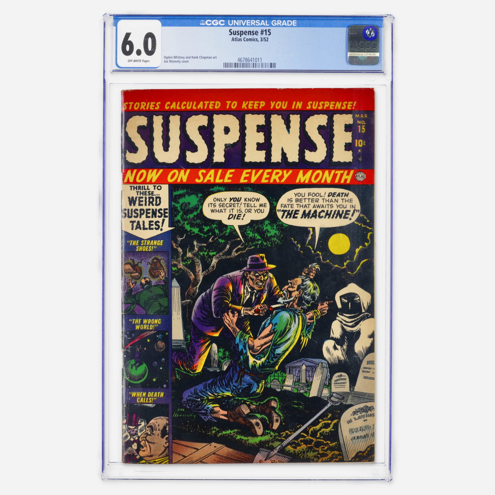 Atlas Comics Suspense #15 CGC 6.0 (1 of 2)
