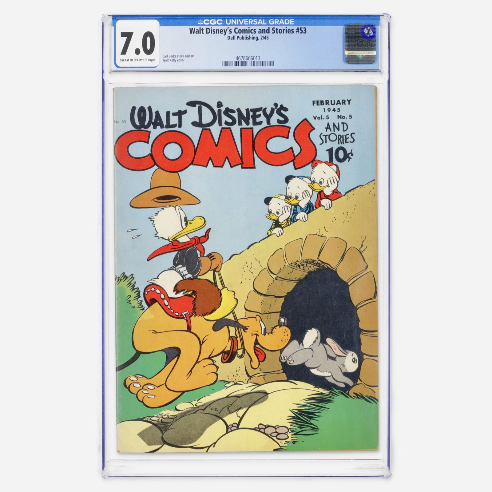Dell Publishing Walt Disney's Comics and Stories #53 CGC 7.0 (1 of 2)