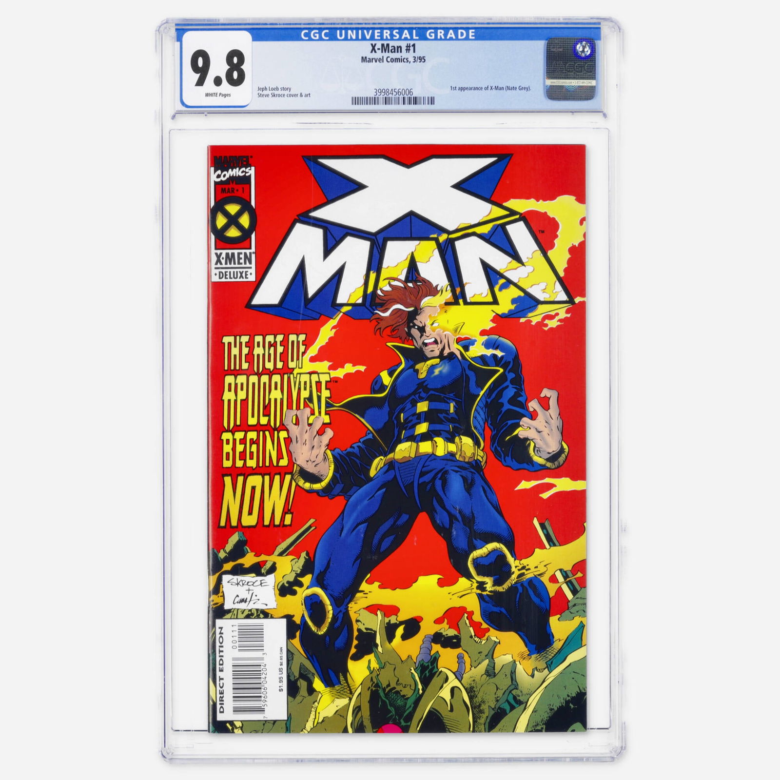Marvel Comics X-Man #1 CGC 9.8 (1 of 2)