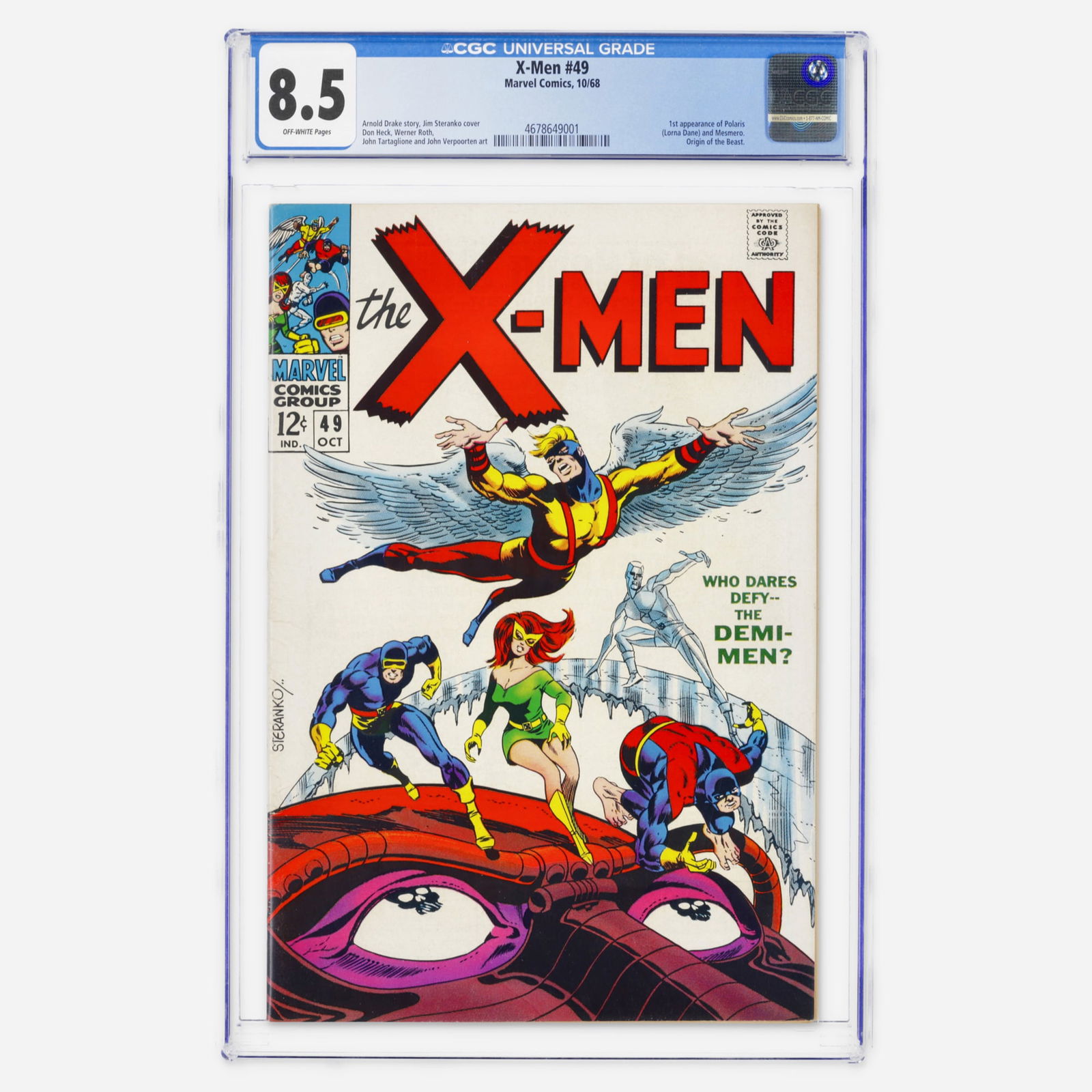 Marvel Comics X-Men #49 CGC 8.5 (1 of 2)