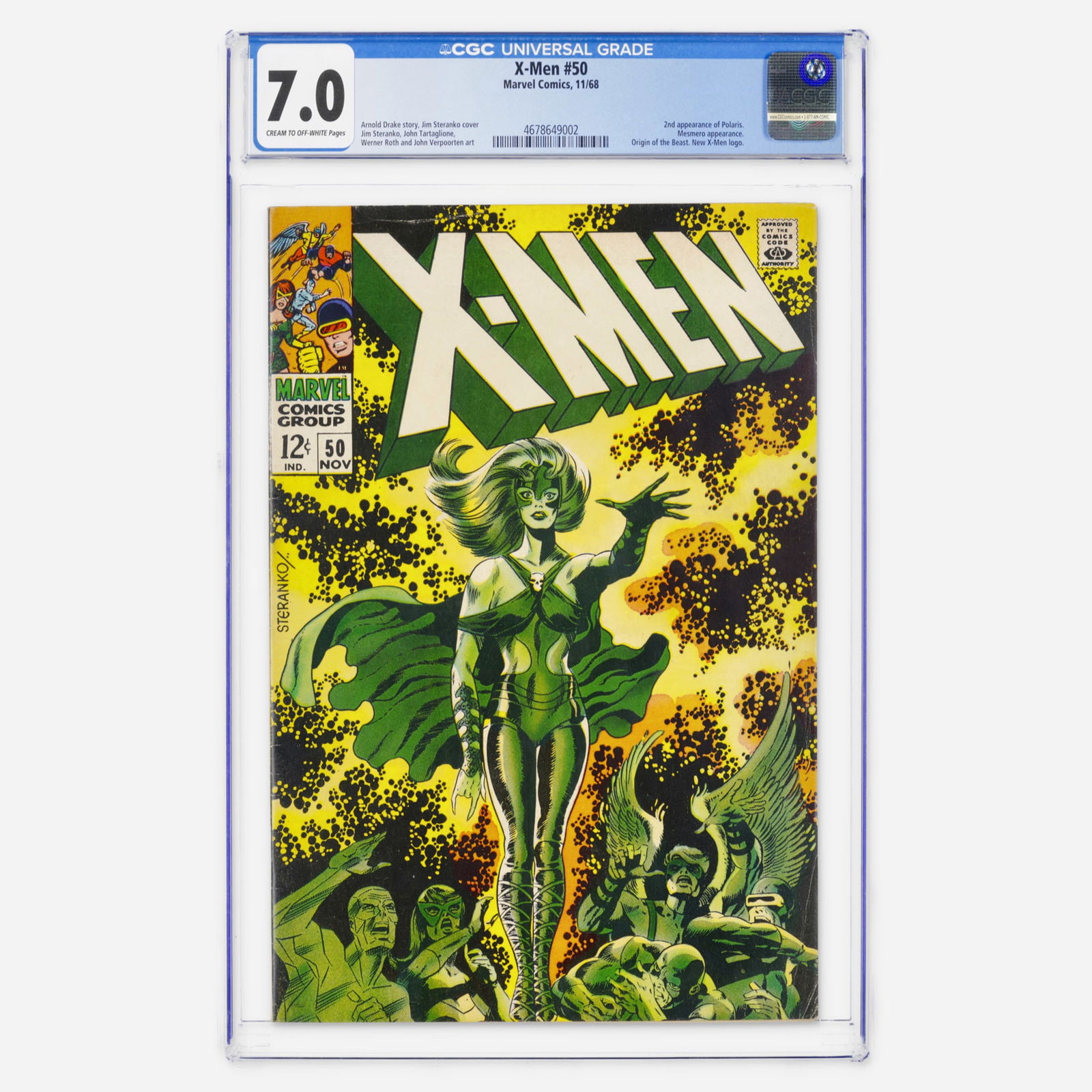 Marvel Comics X-Men #50 CGC 7.0 (1 of 2)