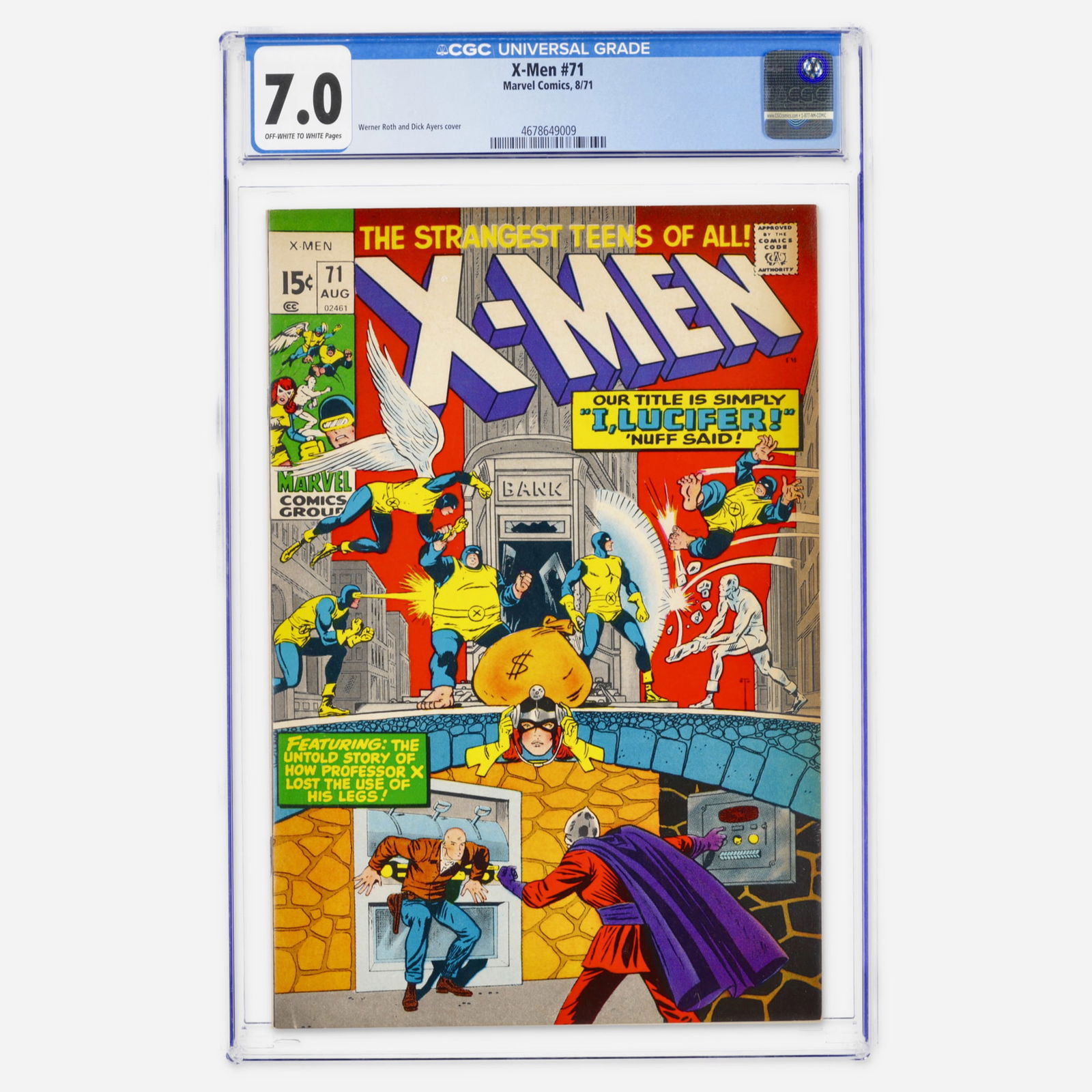 Marvel Comics X-Men #71 CGC 7.0 (1 of 2)