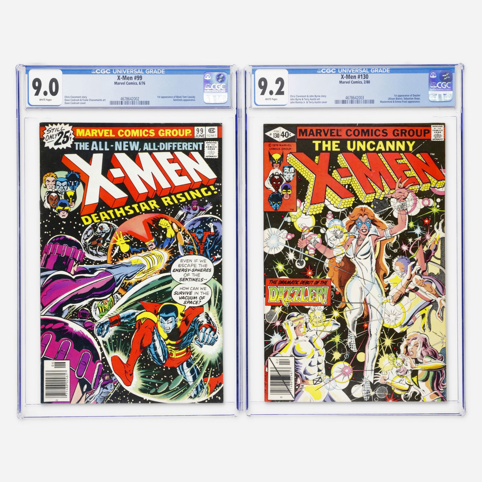 2 Marvel Comics X-Men #99 and #130 CGC Group (1 of 2)