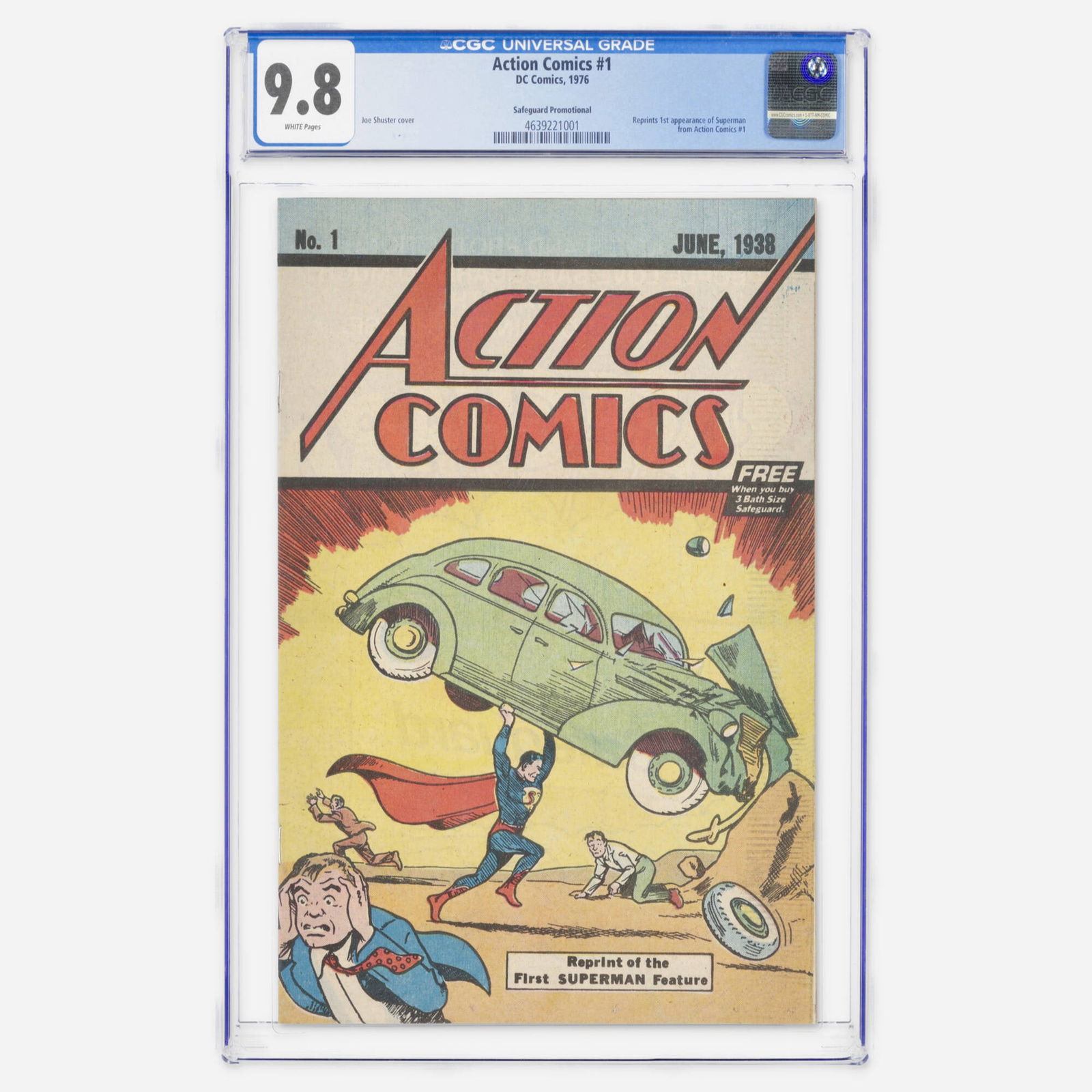 DC Comics Action Comics #1 CGC 9.8 Safeguard Promotional (1 of 2)