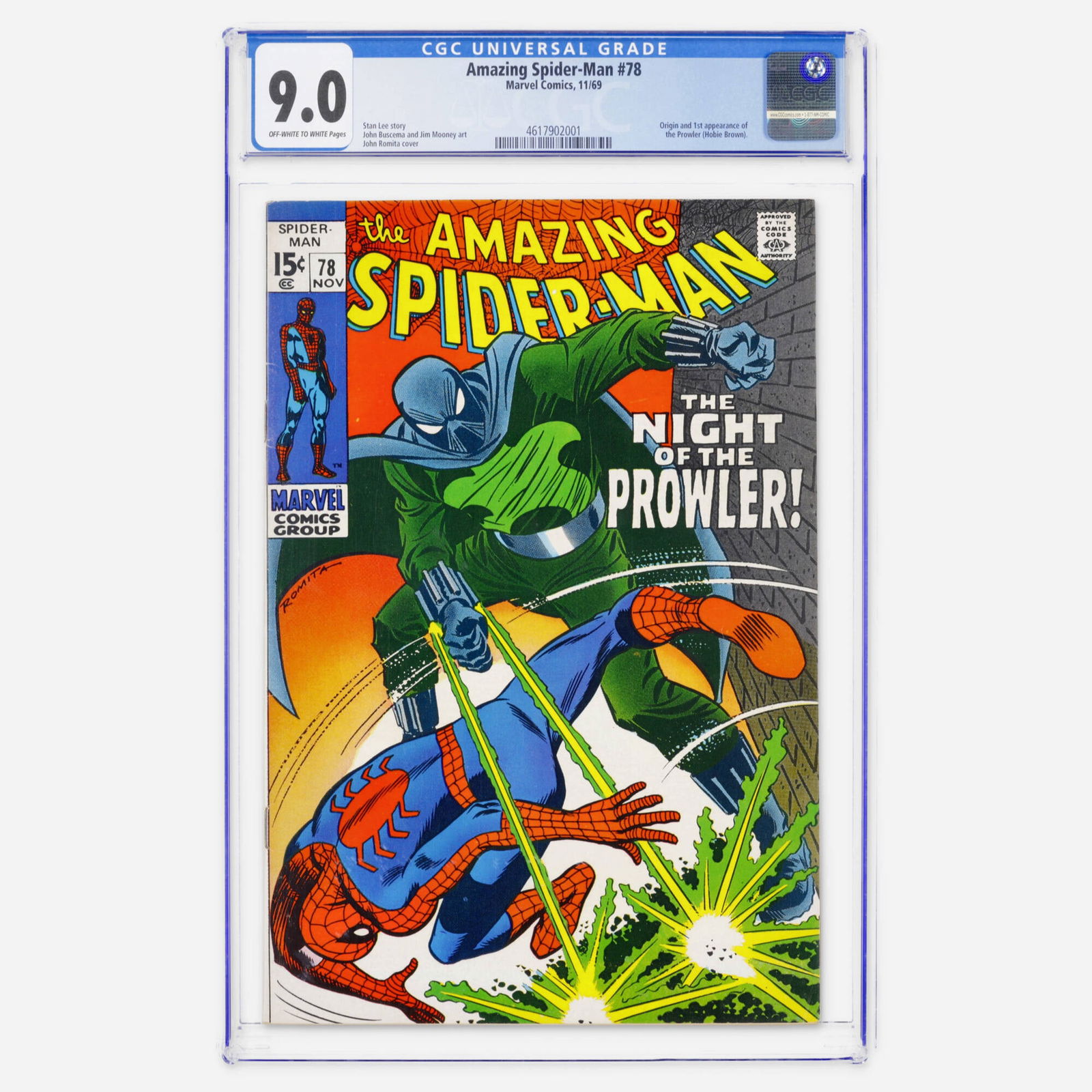 Marvel Comics Amazing Spider-Man #78 CGC 9.0 (1 of 2)