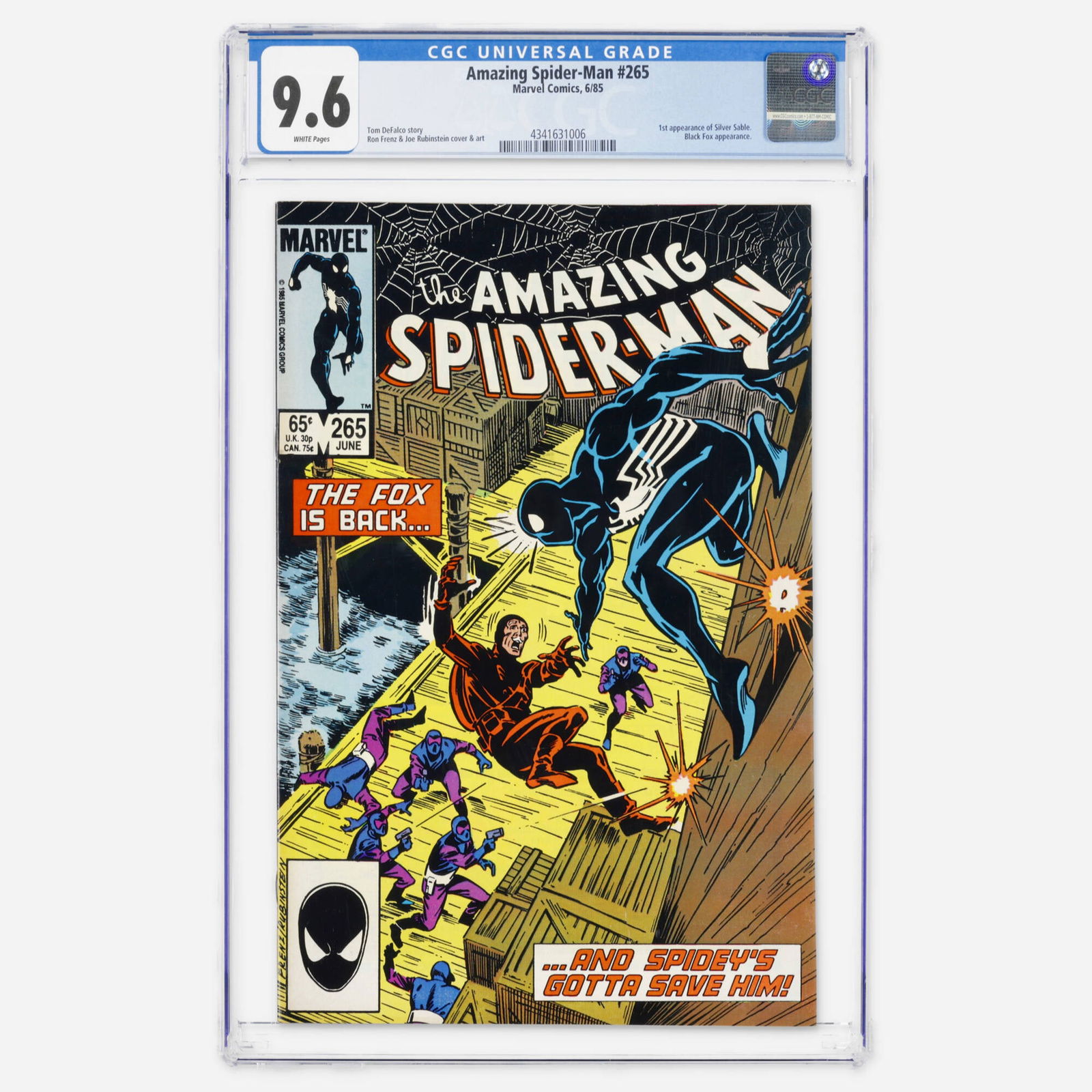 Marvel Comics Amazing Spider-Man #265 CGC 9.6 (1 of 2)