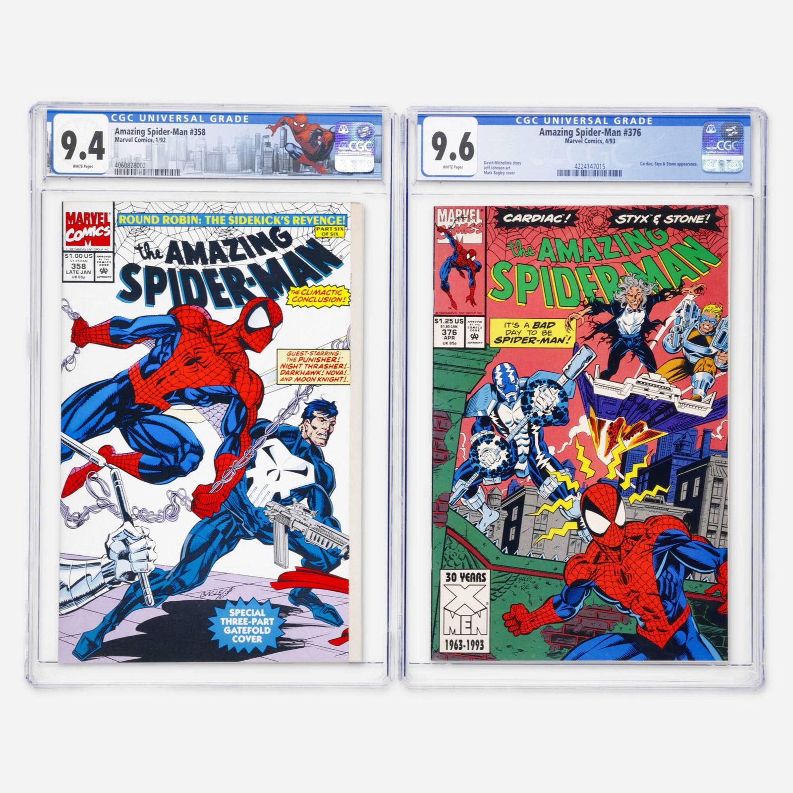 2 Marvel Comics Amazing Spider-Man #358 and #376 CGC Group (1 of 2)