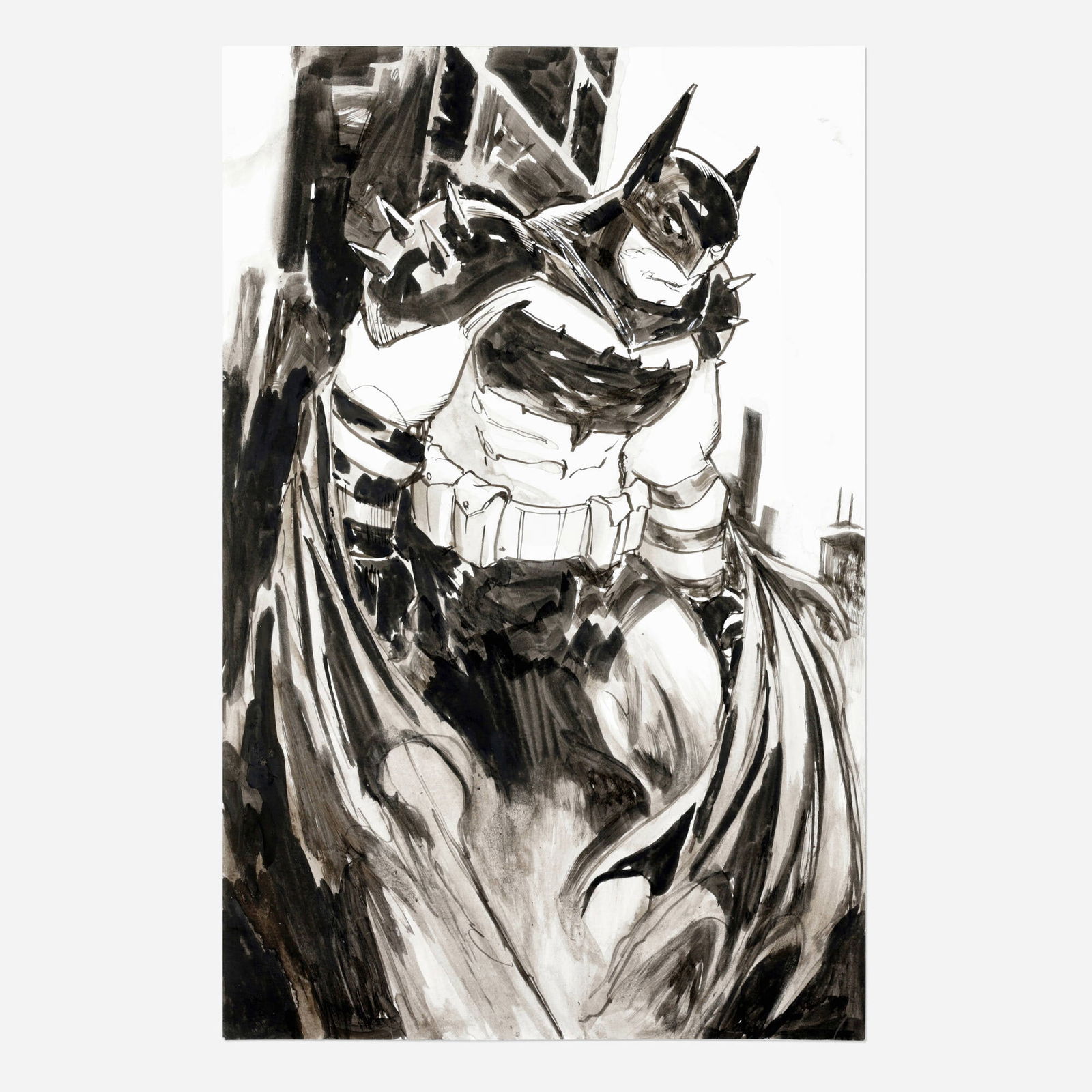 Larry Stroman, Batman Original Illustration (2025): Larry Stroman Batman Original Illustration (2025) Condition Notes: Art is in overall very good condition This work will ship from Millville, Massachusetts.
